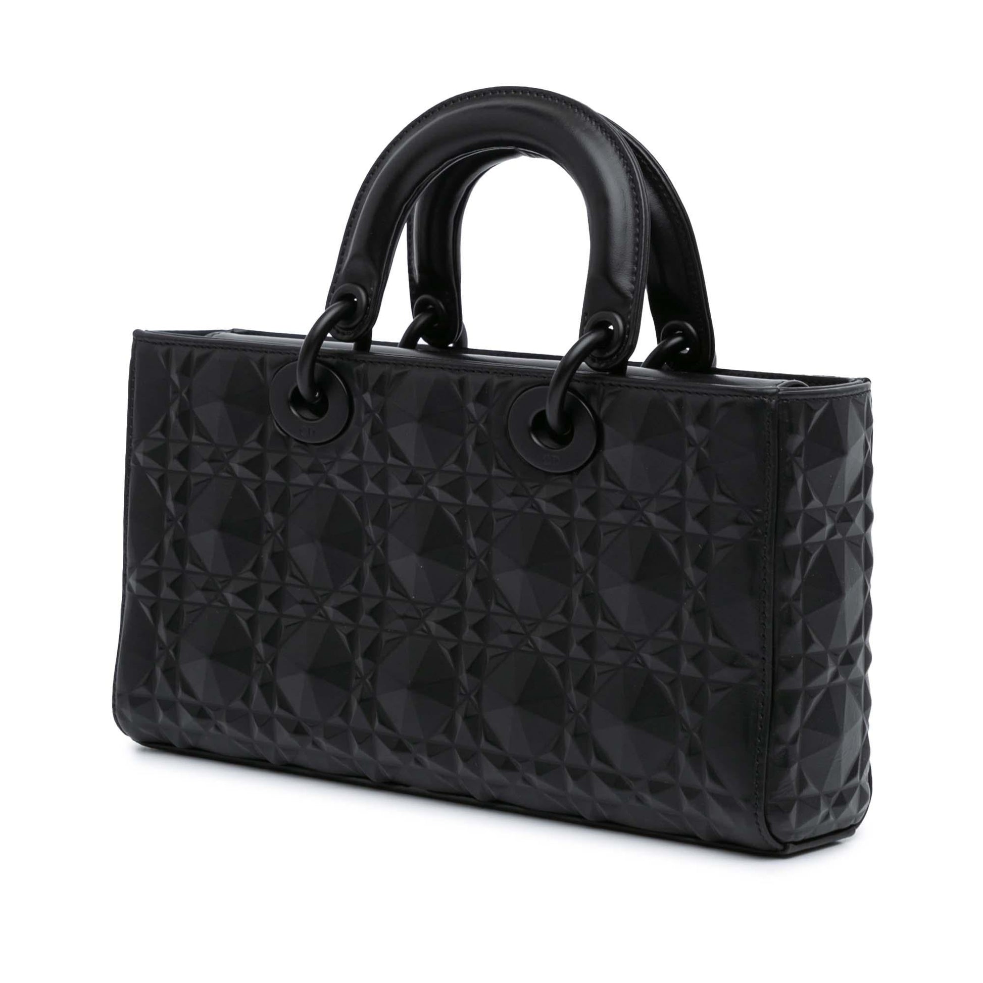 Dior Calfskin Cannage Diamond Lady Joy Shg 0Fjalq Satchel Medium Satchel Bag