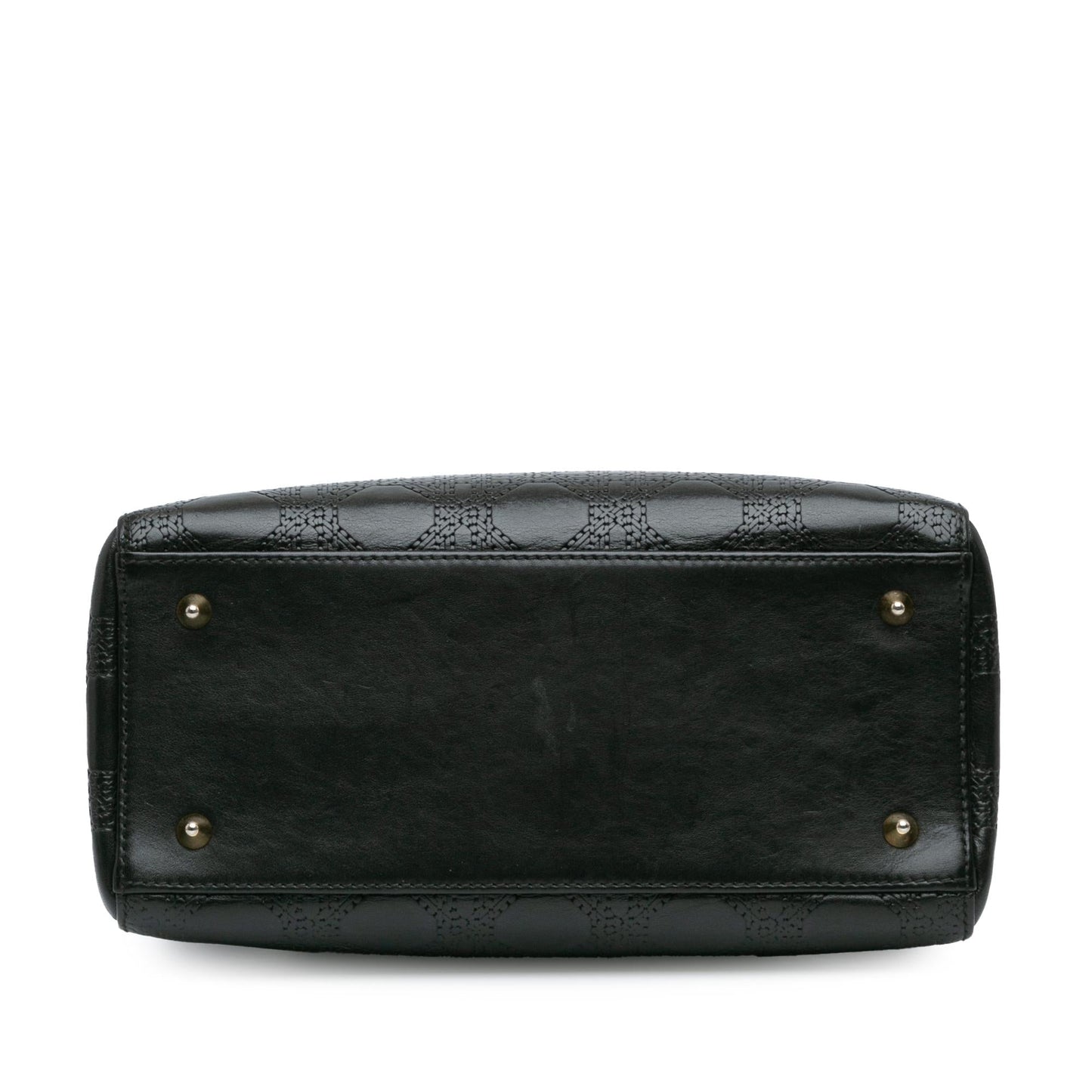 Dior Calfskin Cannage Lady Shg Yfmlwg Satchel Bag Medium Embossed