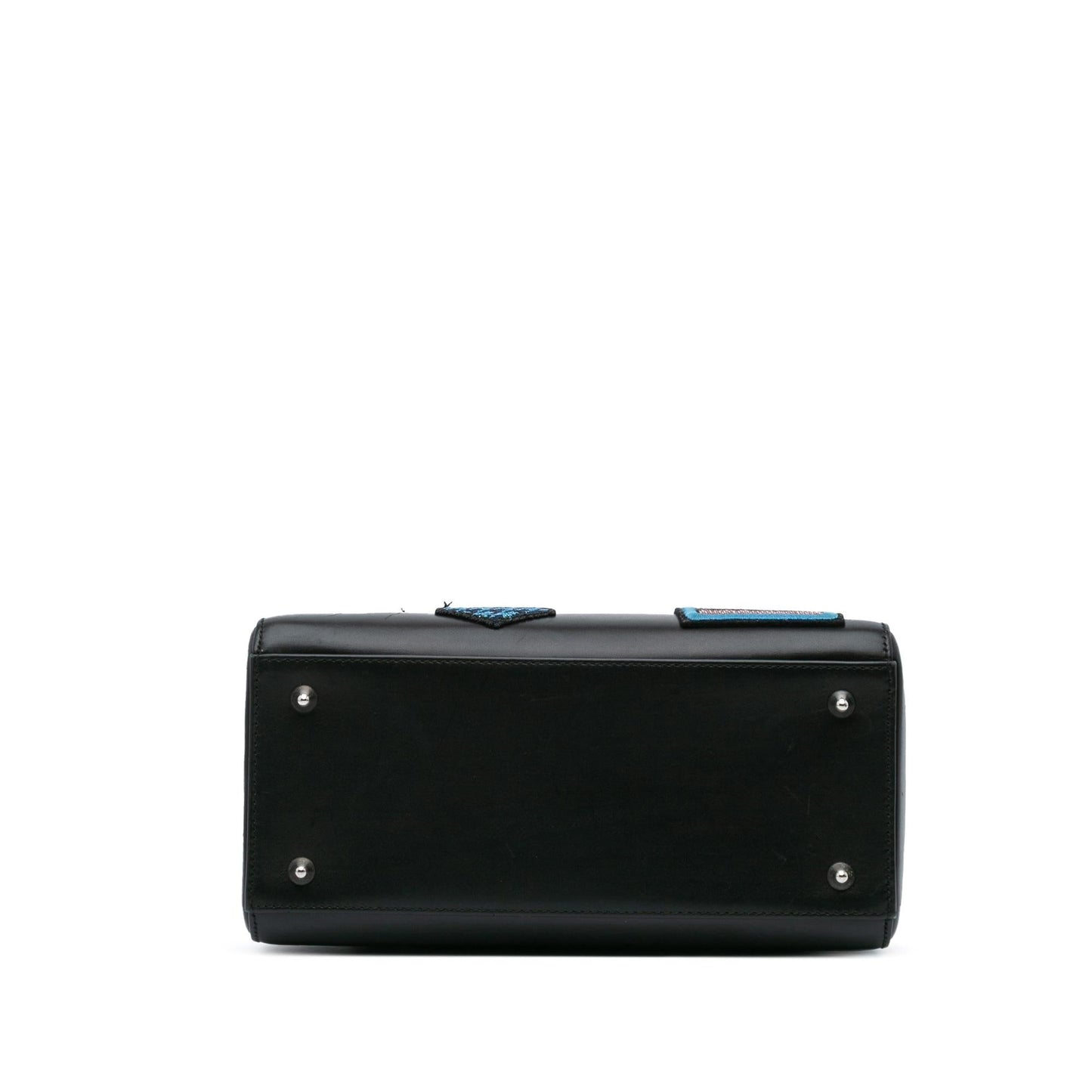 Dior Calfskin Patch Embellished Lady Satchel Bag Medium Lady Dior 1