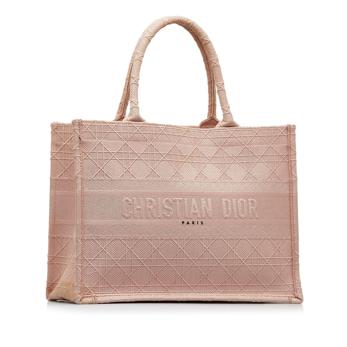 Dior Cannage Book Tote Shg Lub71H Medium Embroidered Tote Bag