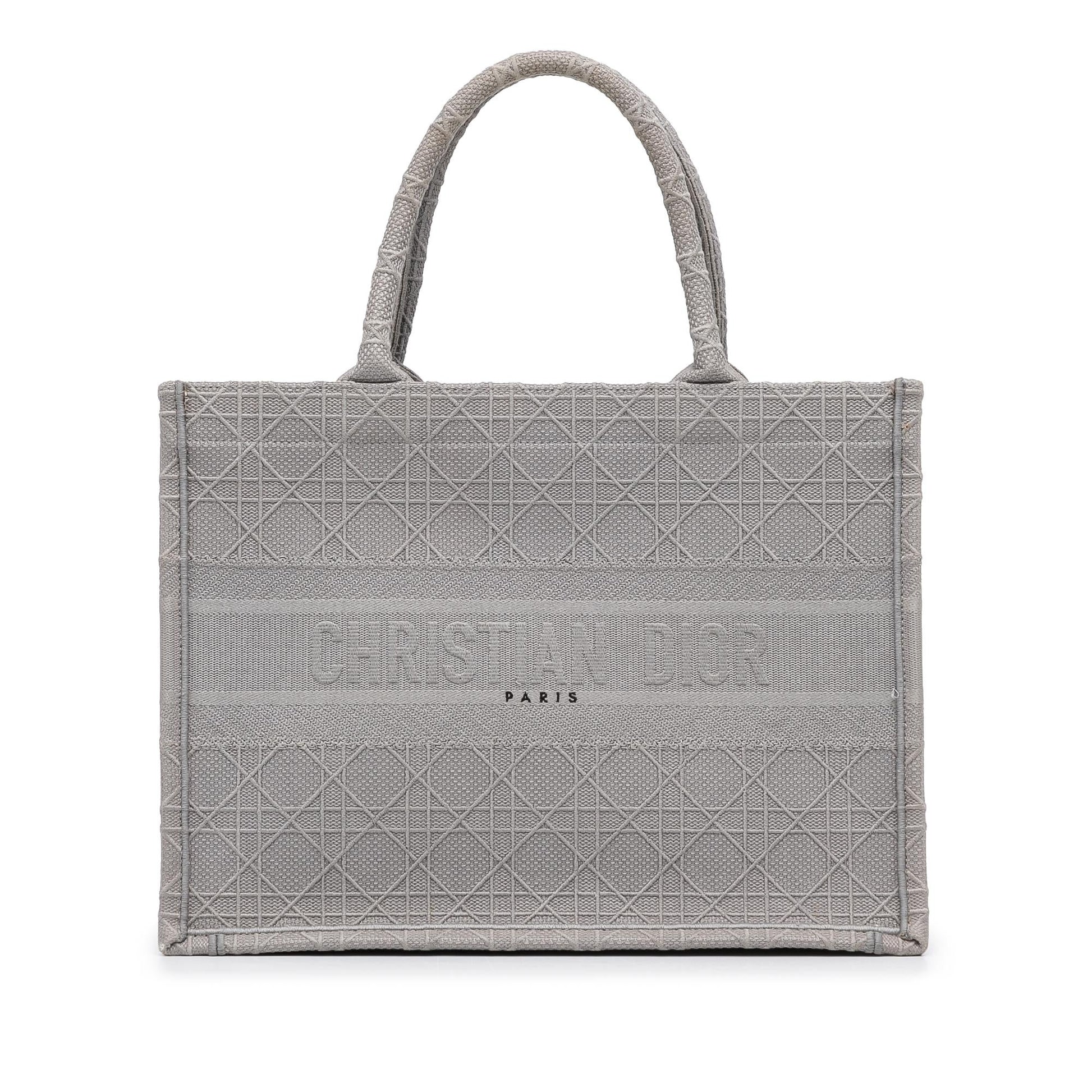 Dior Cannage Book Tote Medium Embroidered Tote Bag Embroidered Book Tote