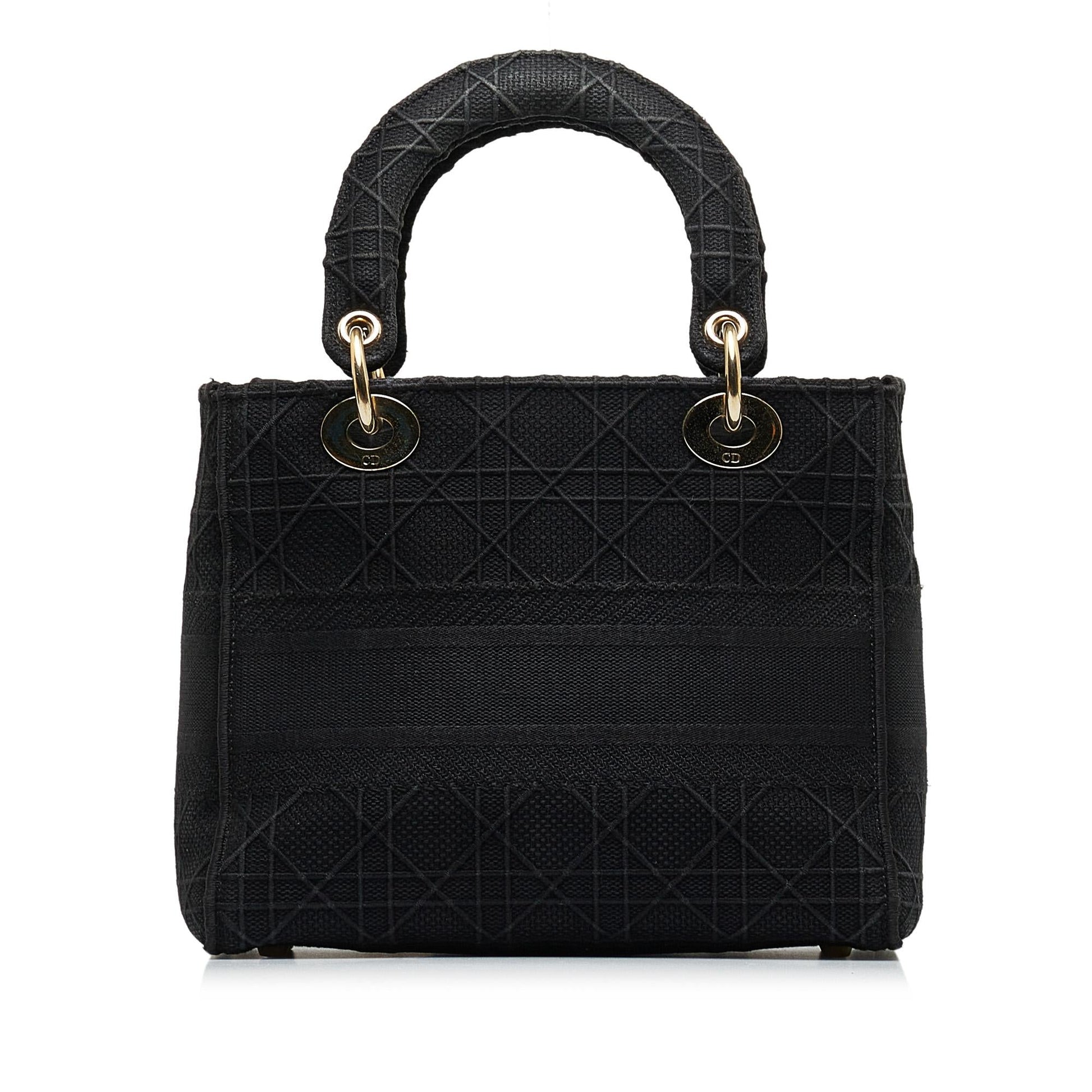 Dior Cannage Lady Lite Shg Lz1Ptq Satchel Bag Medium