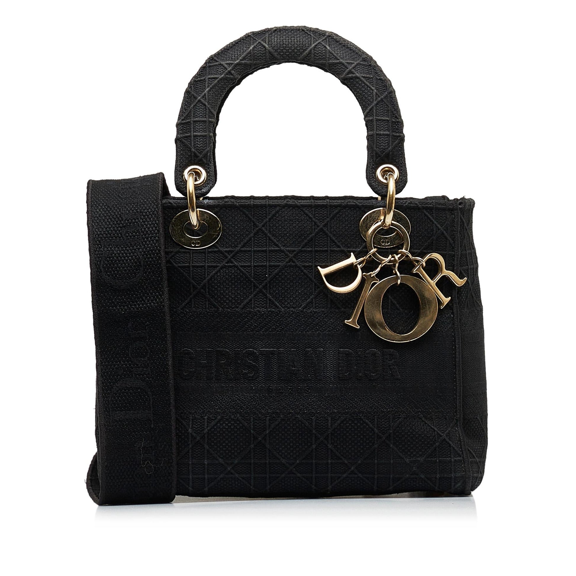 Dior Cannage Lady Lite Shg Lz1Ptq Satchel Bag Medium