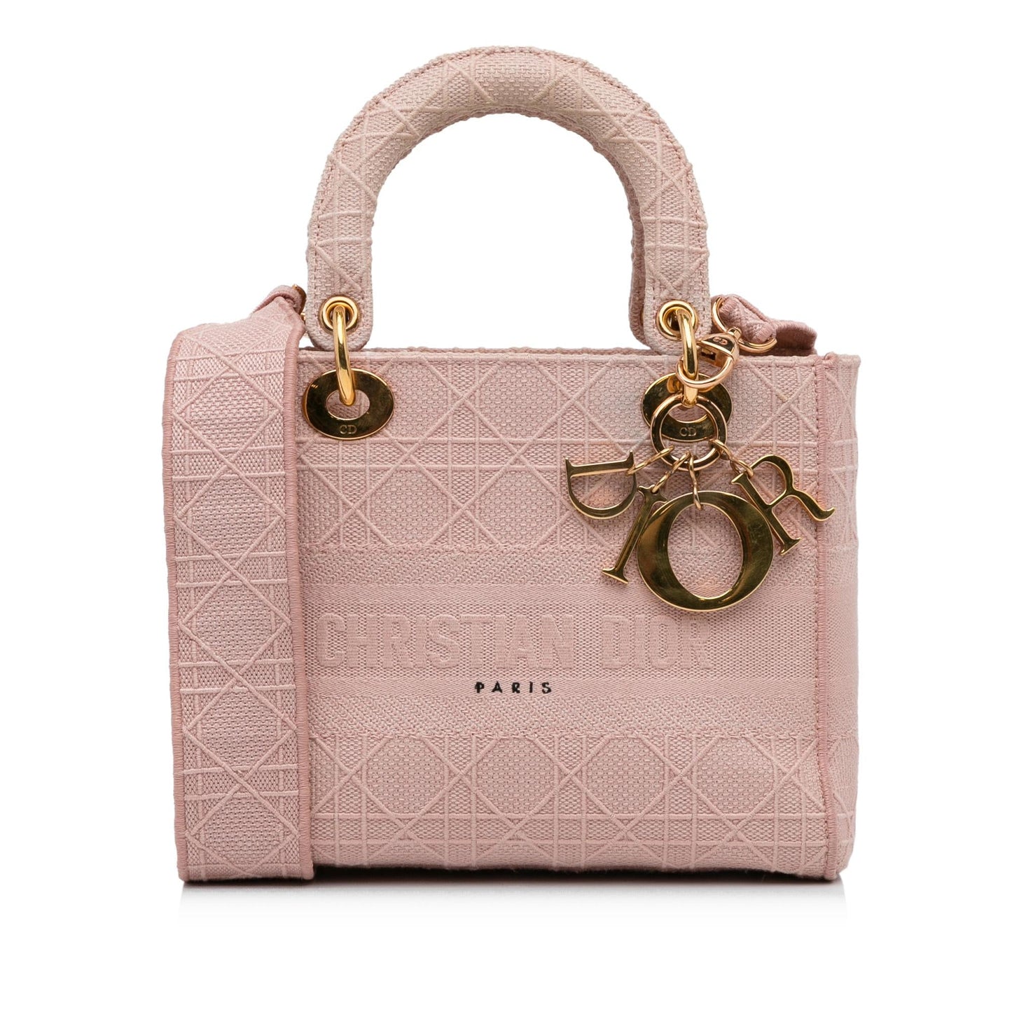 Dior Cannage Lady Lite Satchel Bag Medium