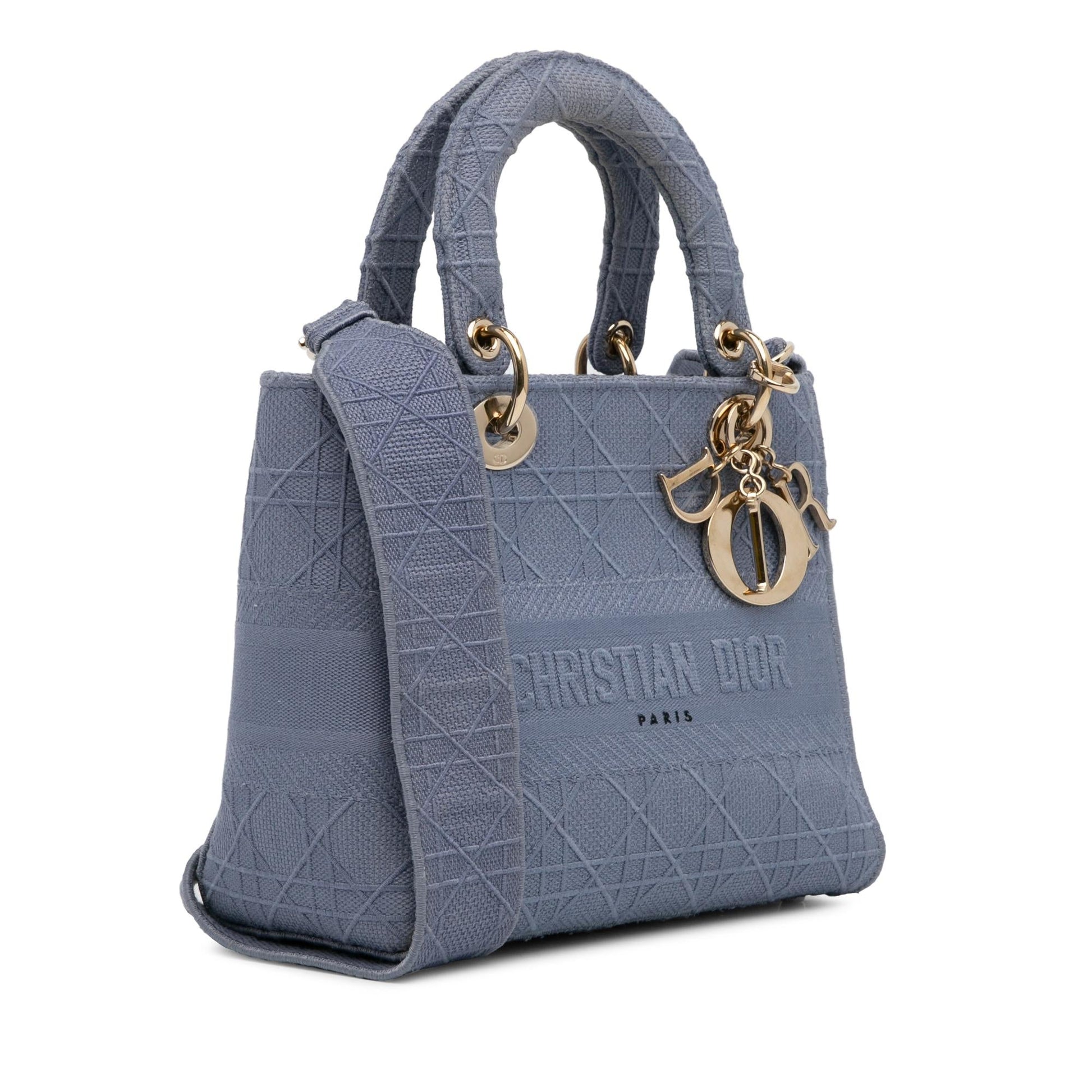 Dior Cannage Lady Lite Shg Ynewt7 Satchel Bag Medium