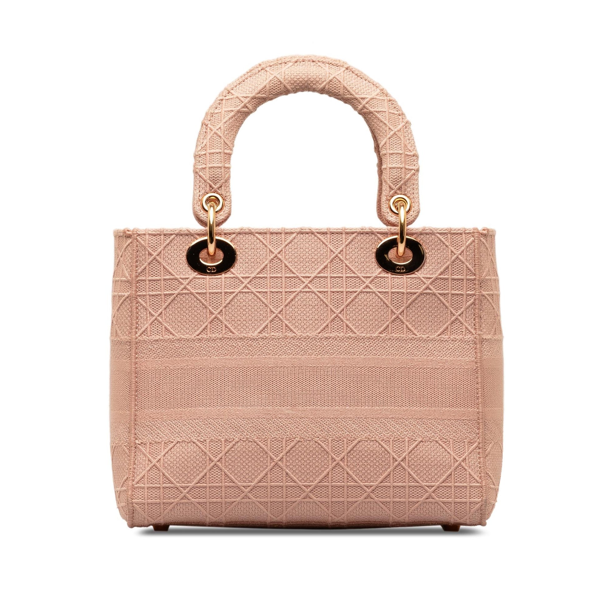 Dior Cannage Lady Lite Shg Oaspya Satchel Bag Medium