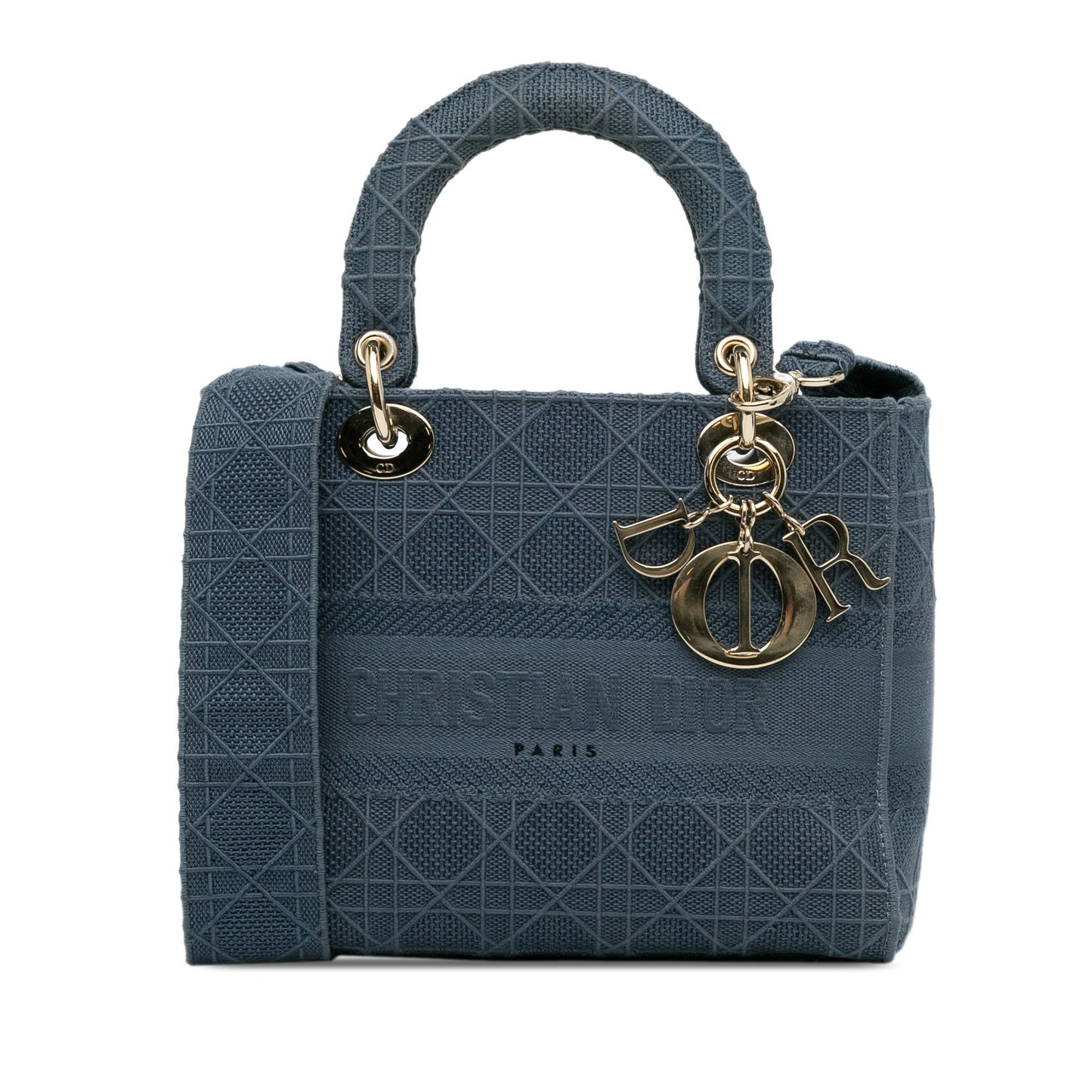 Dior Cannage Lady Lite Shg Tubhcx Satchel Bag Medium