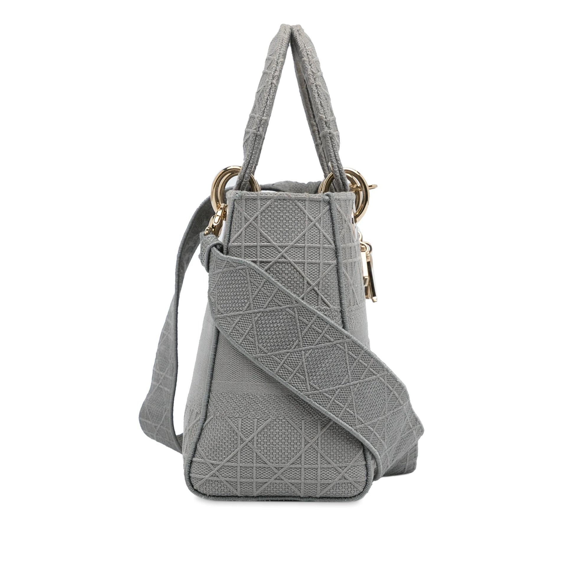 Dior Cannage Lady Lite Shg 8Sidmf Satchel Bag Medium