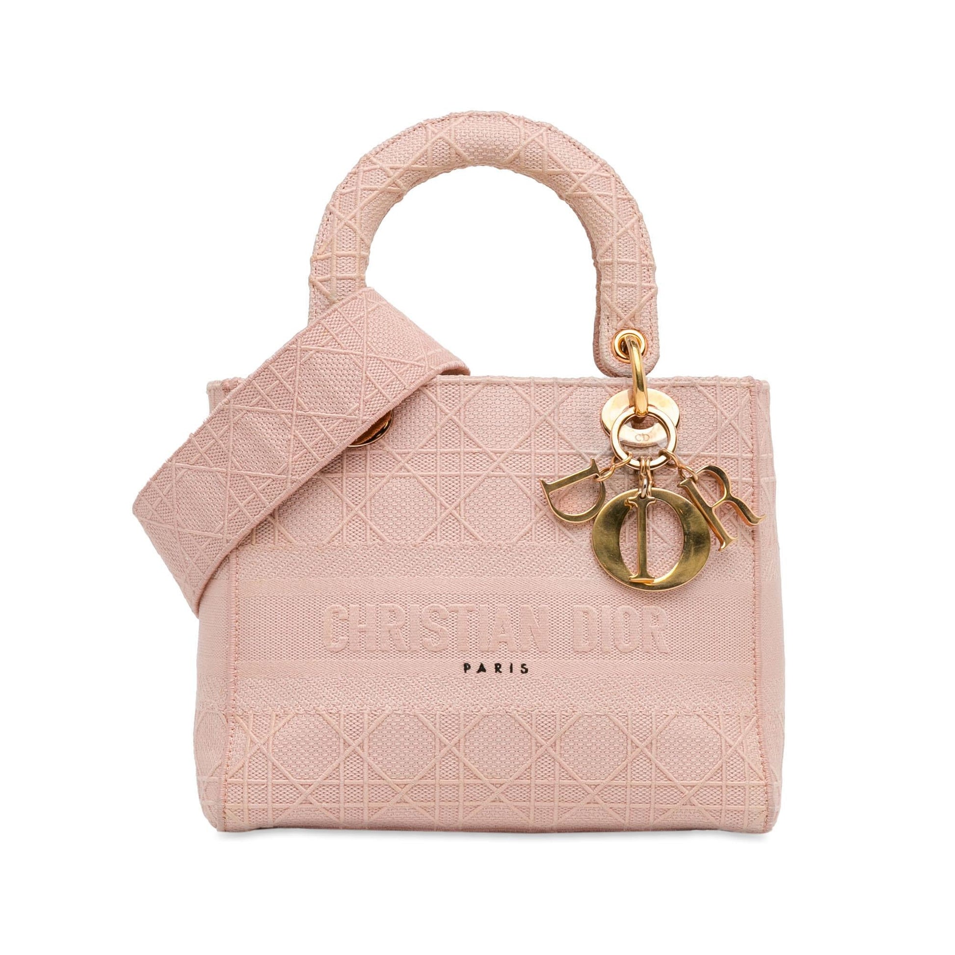 Dior Cannage Lady Lite Shg Gg42Vj Satchel Bag Medium