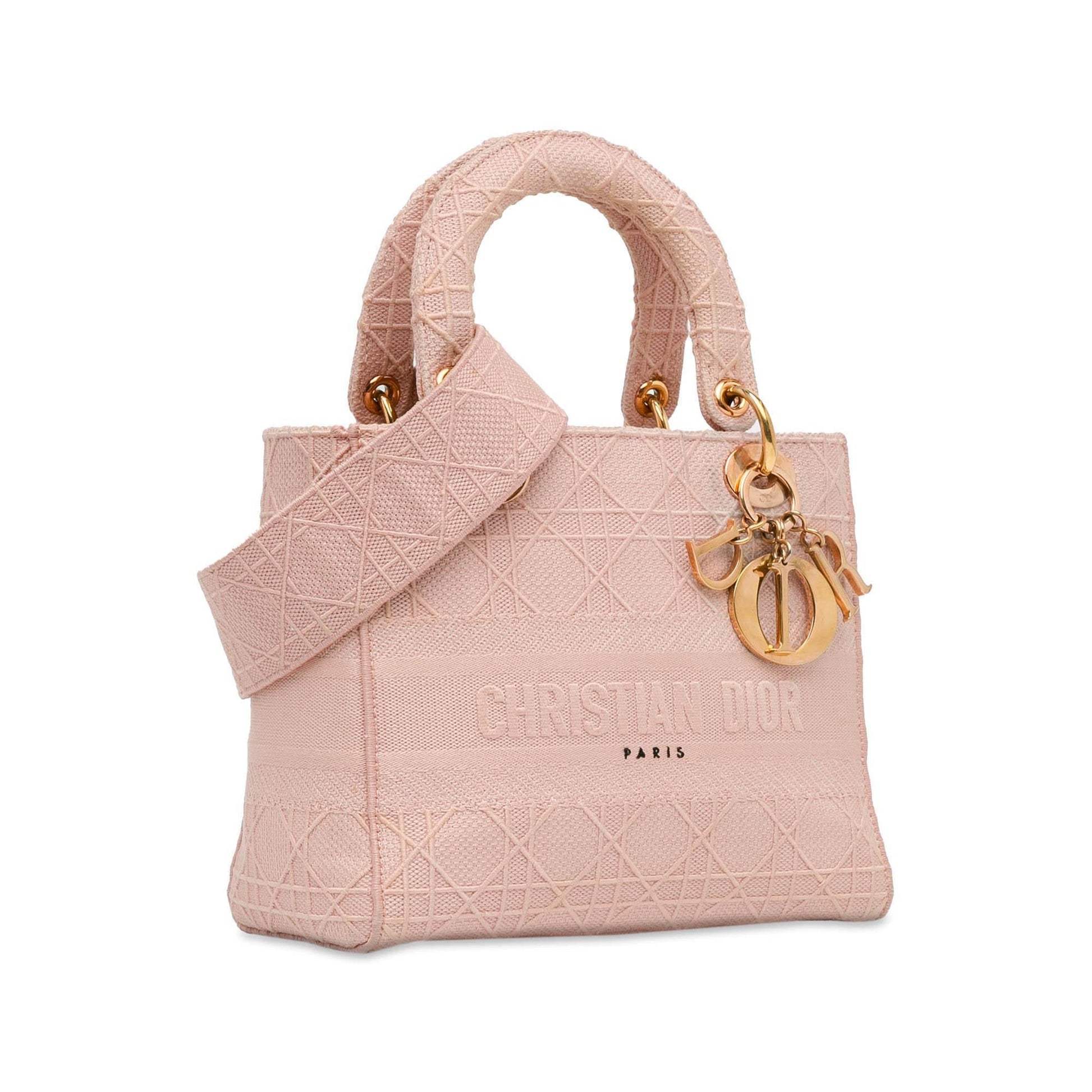 Dior Cannage Lady Lite Shg Gg42Vj Satchel Bag Medium