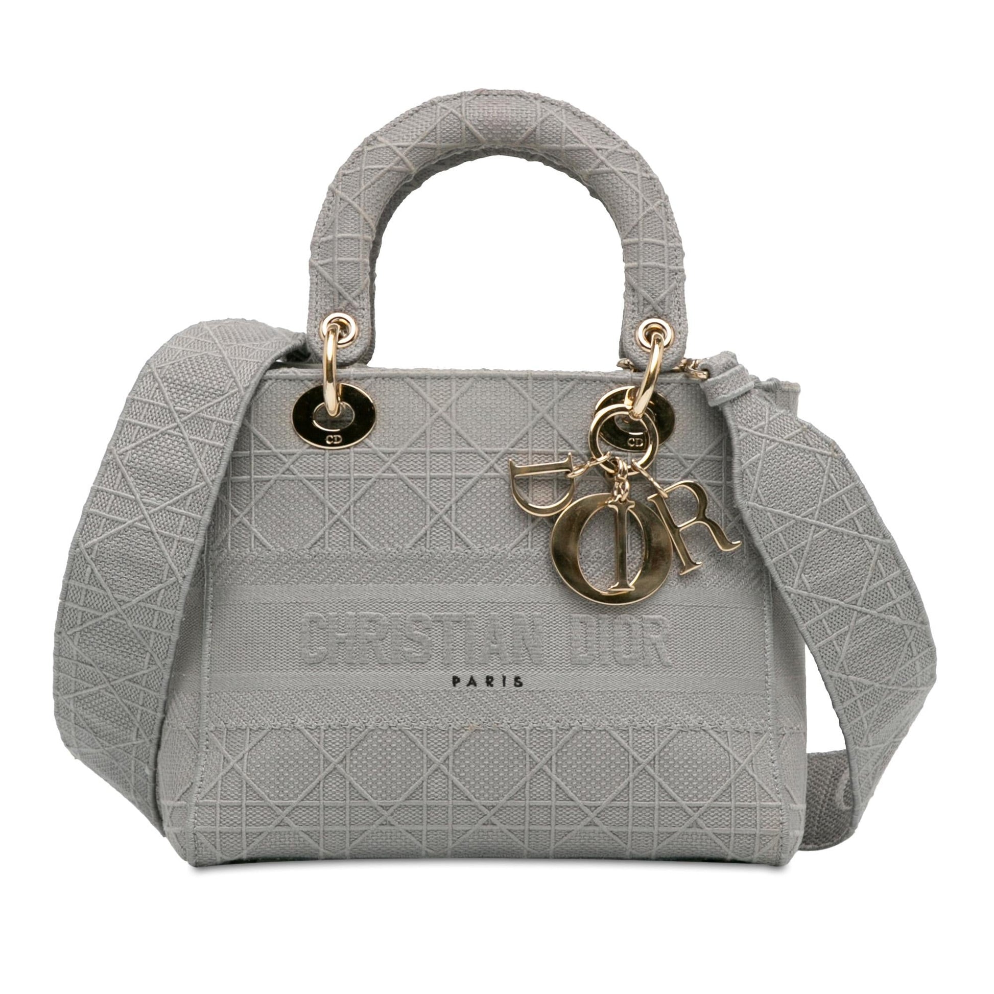 Dior Cannage Lady Lite Shg Krrm5S Satchel Bag Medium
