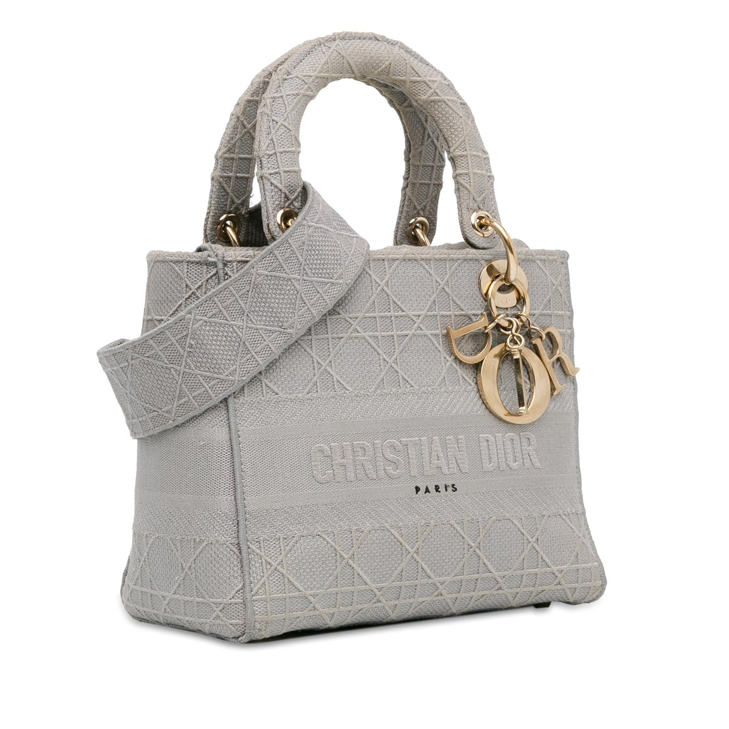 Dior Cannage Lady Lite Shg Vtgs7K Satchel Bag Medium