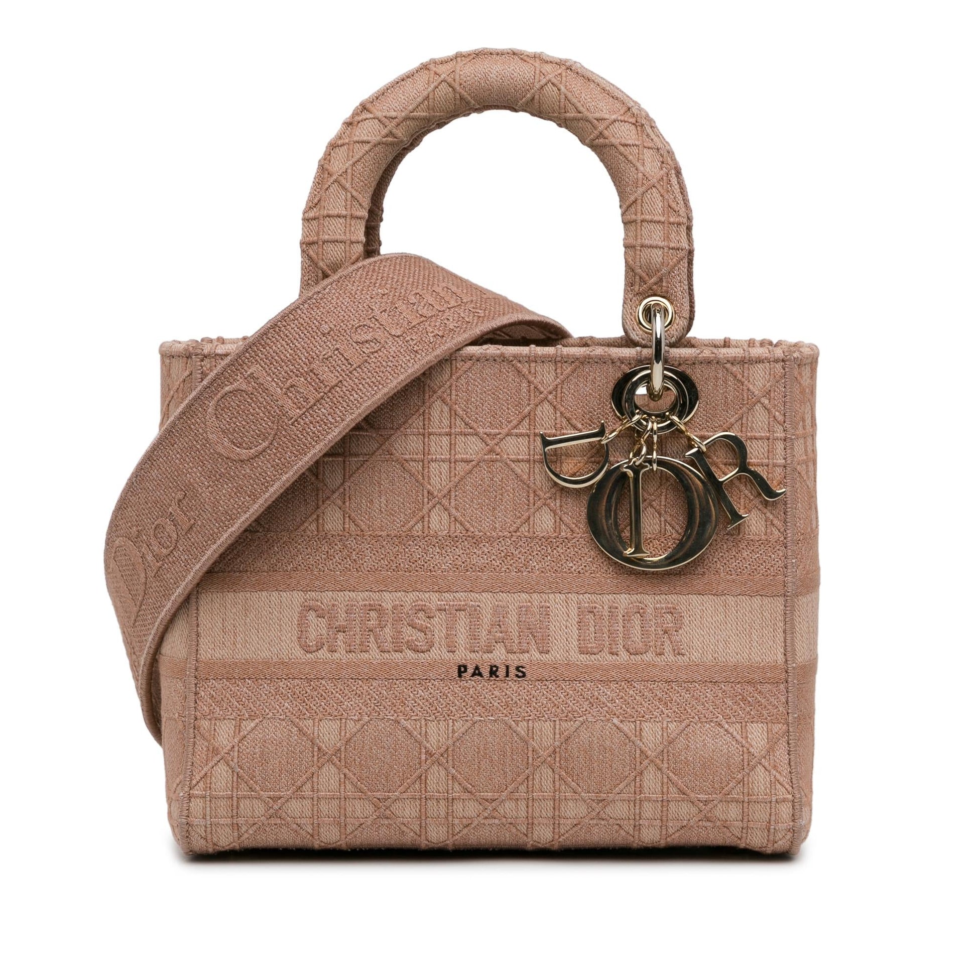 Dior Cannage Lady Lite Shg Eoaexb Satchel Bag Medium