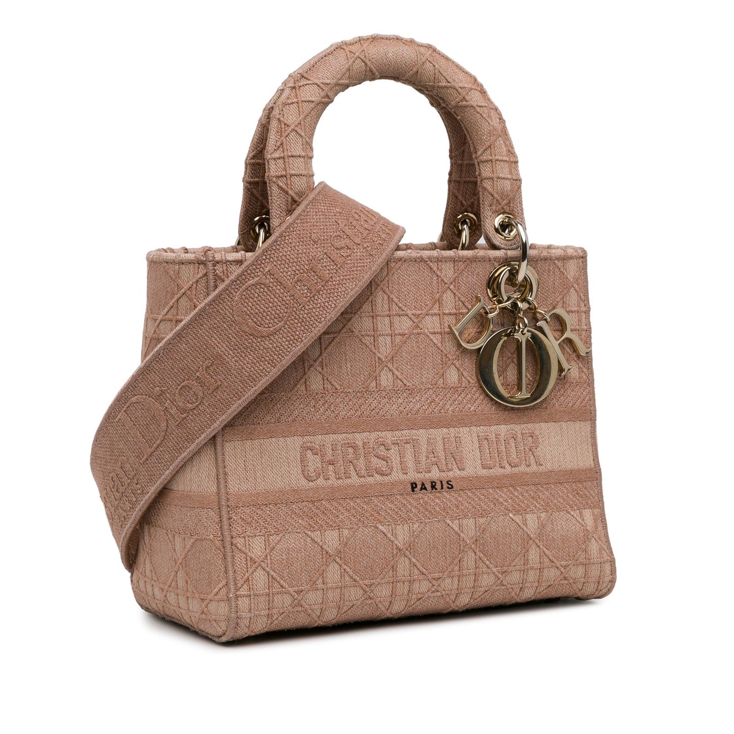 Dior Cannage Lady Lite Shg Eoaexb Satchel Bag Medium