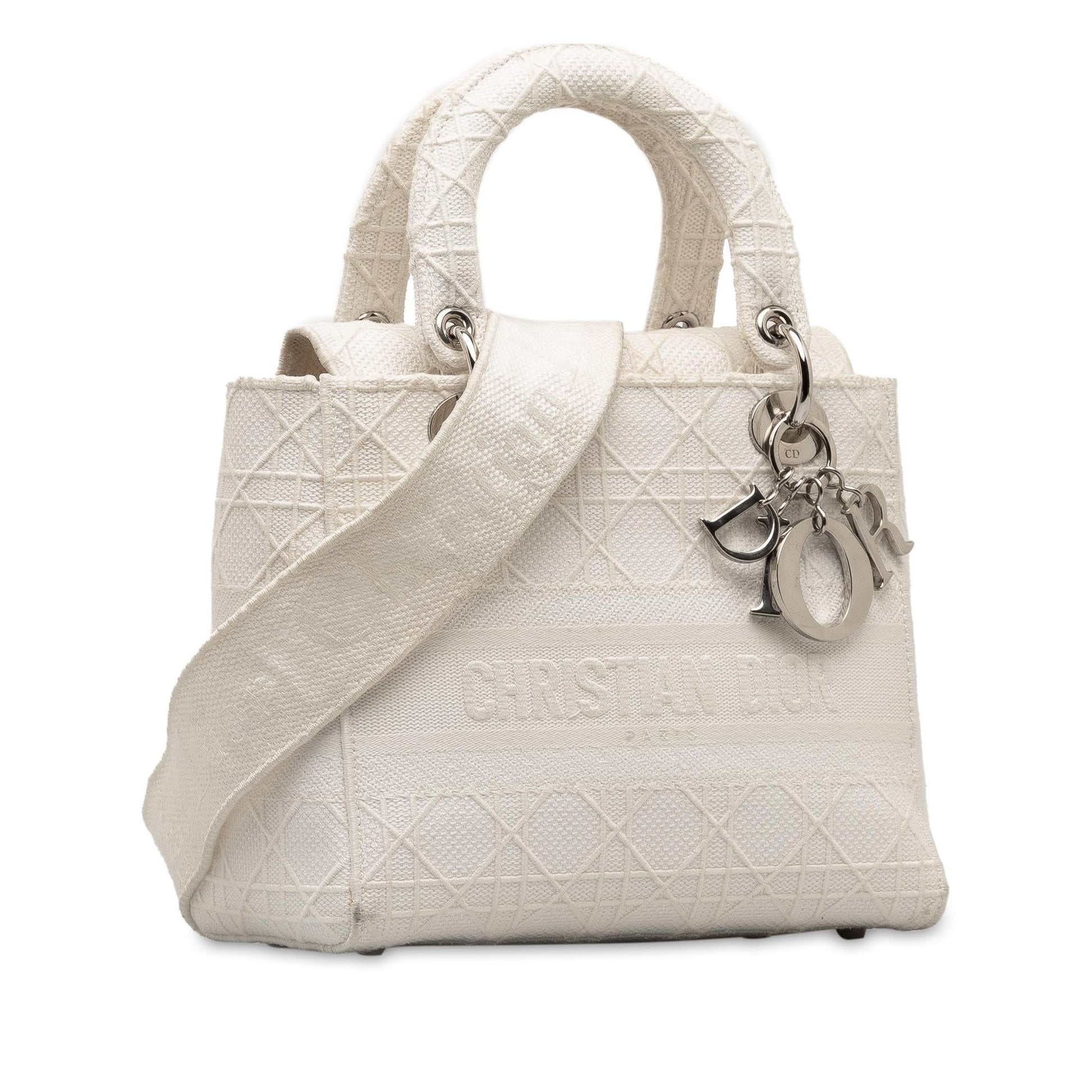 Dior Cannage Lady Lite Satchel Bag Medium Lite Shg Uwvqpi