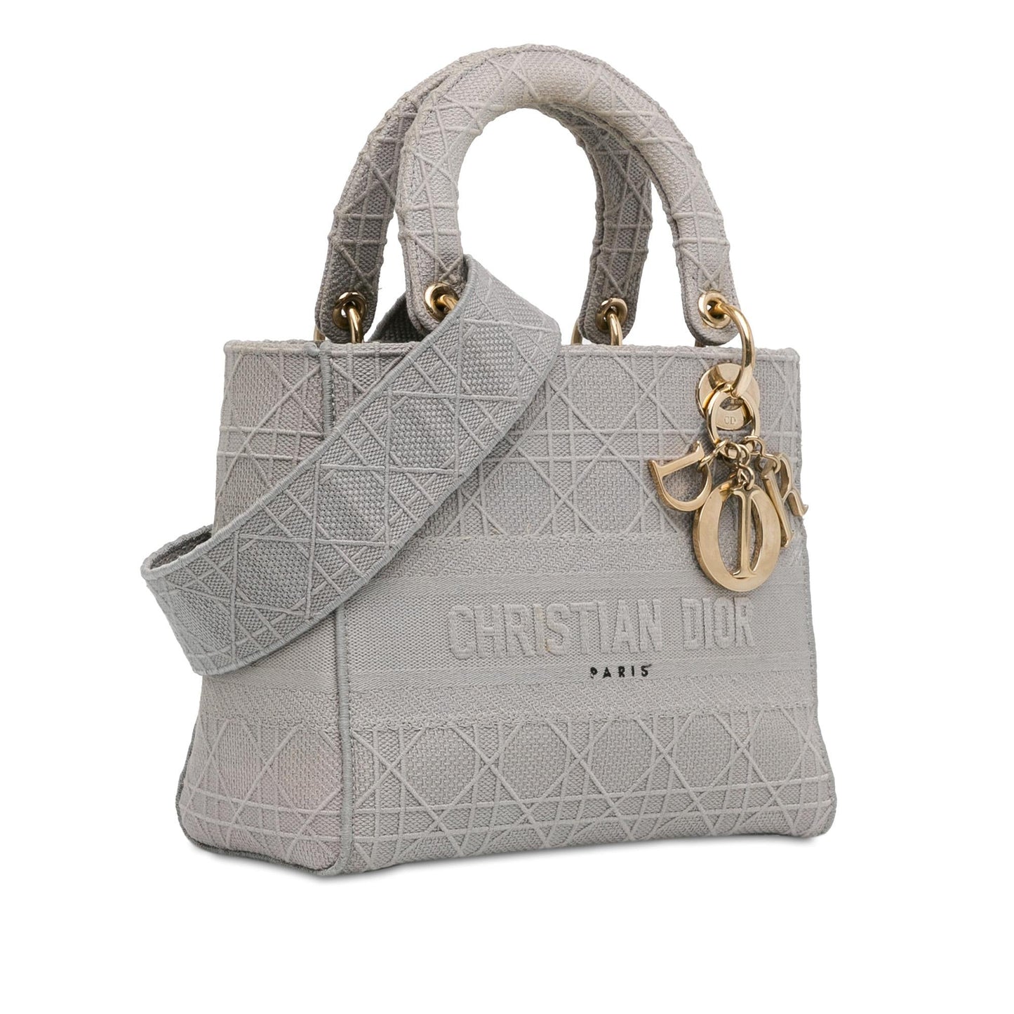 Dior Cannage Lady Lite Satchel Bag Medium Lite Shg Xijpcm