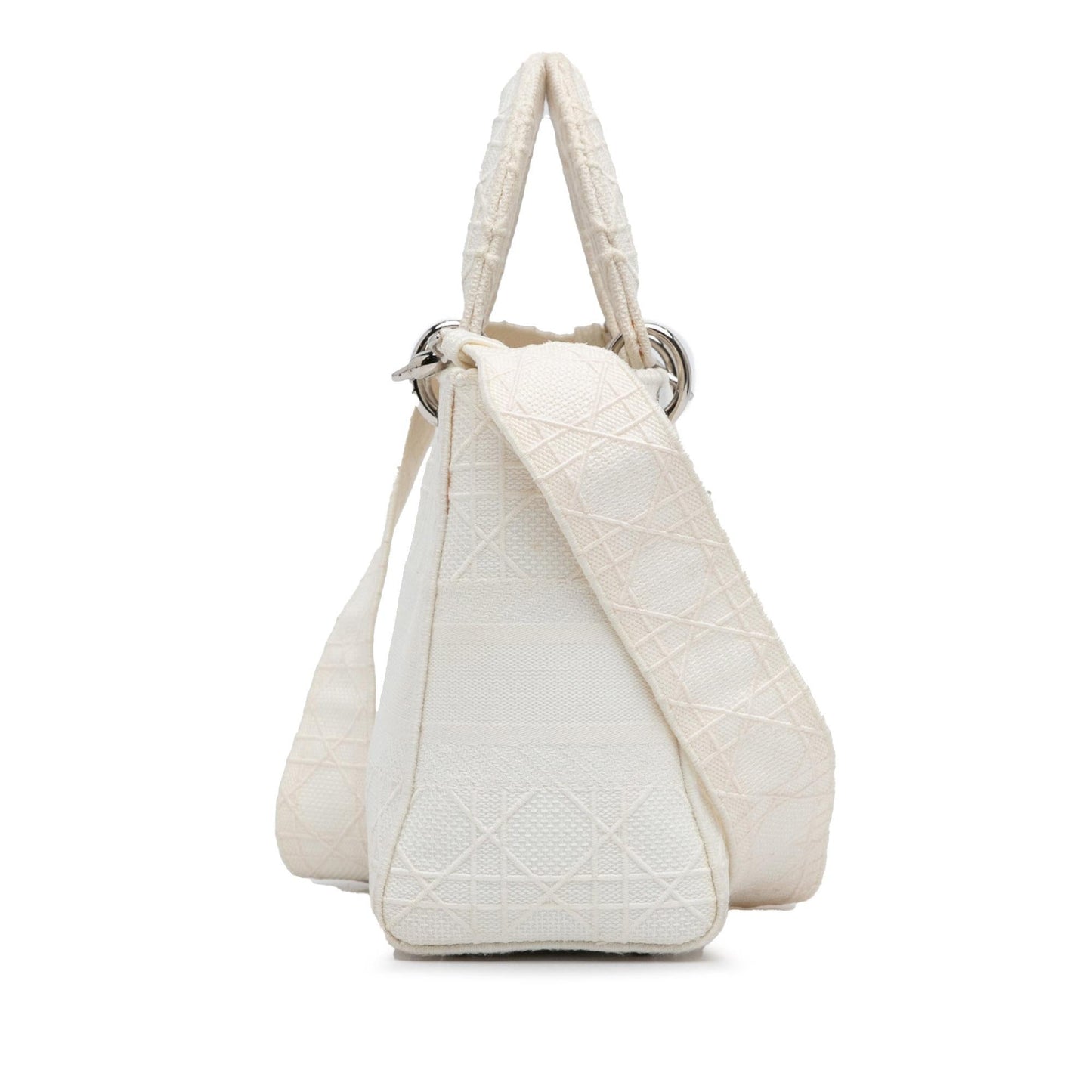 Dior Cannage Lady Lite Satchel Bag Medium Lady D Lite