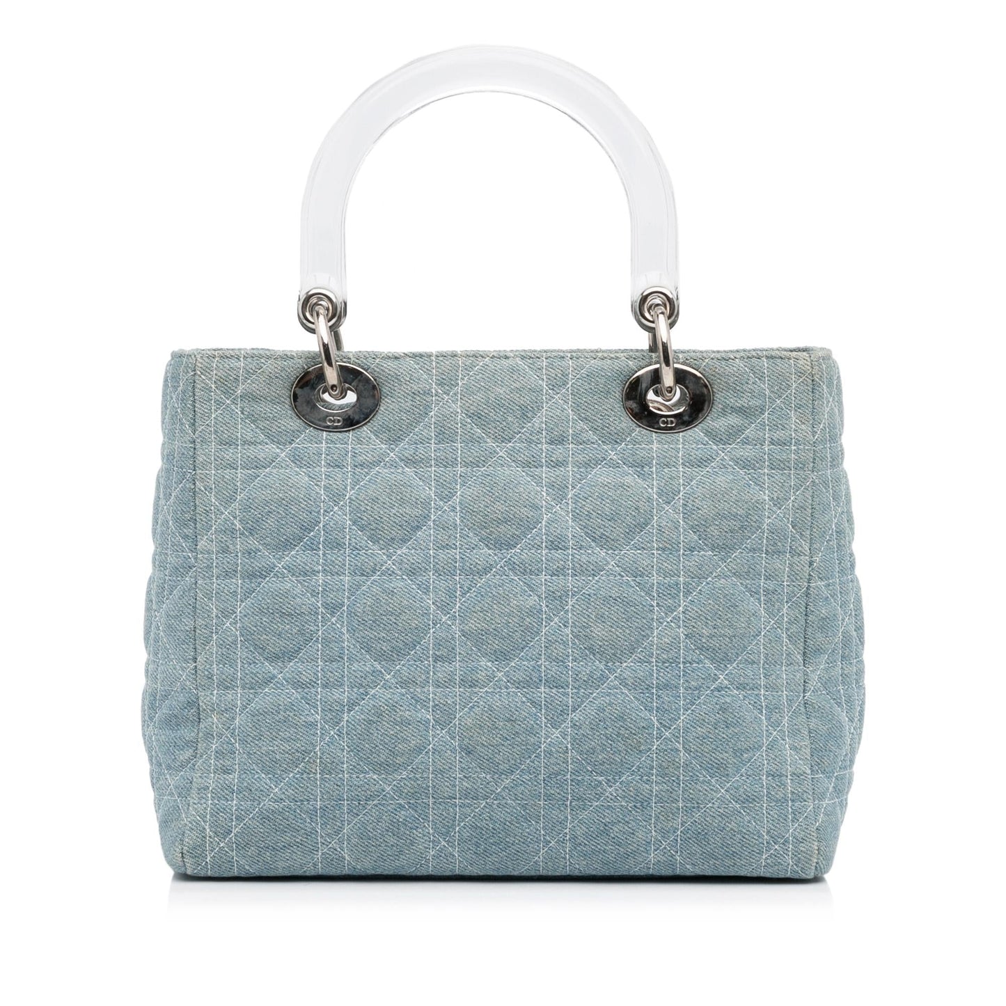 Dior Cannage Lady Satchel Shg Jt3Xx6 Denim Medium Satchel Bag