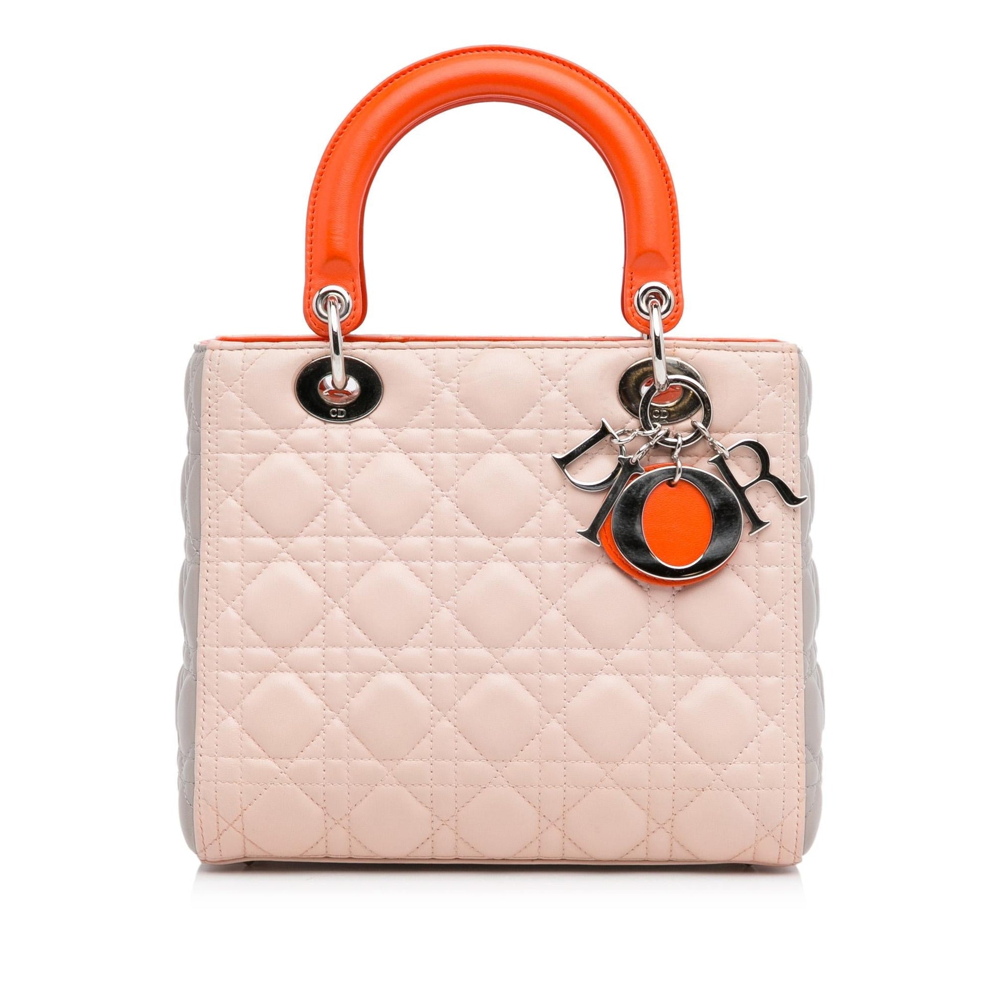 Dior Cannage Lady Tricolor Shg E3O6Dl Satchel Bag Medium