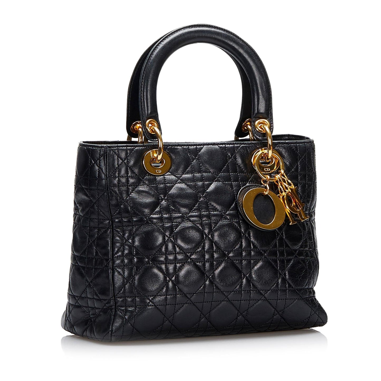 Dior Cannage Lady Shg Tkidzf Satchel Bag Medium