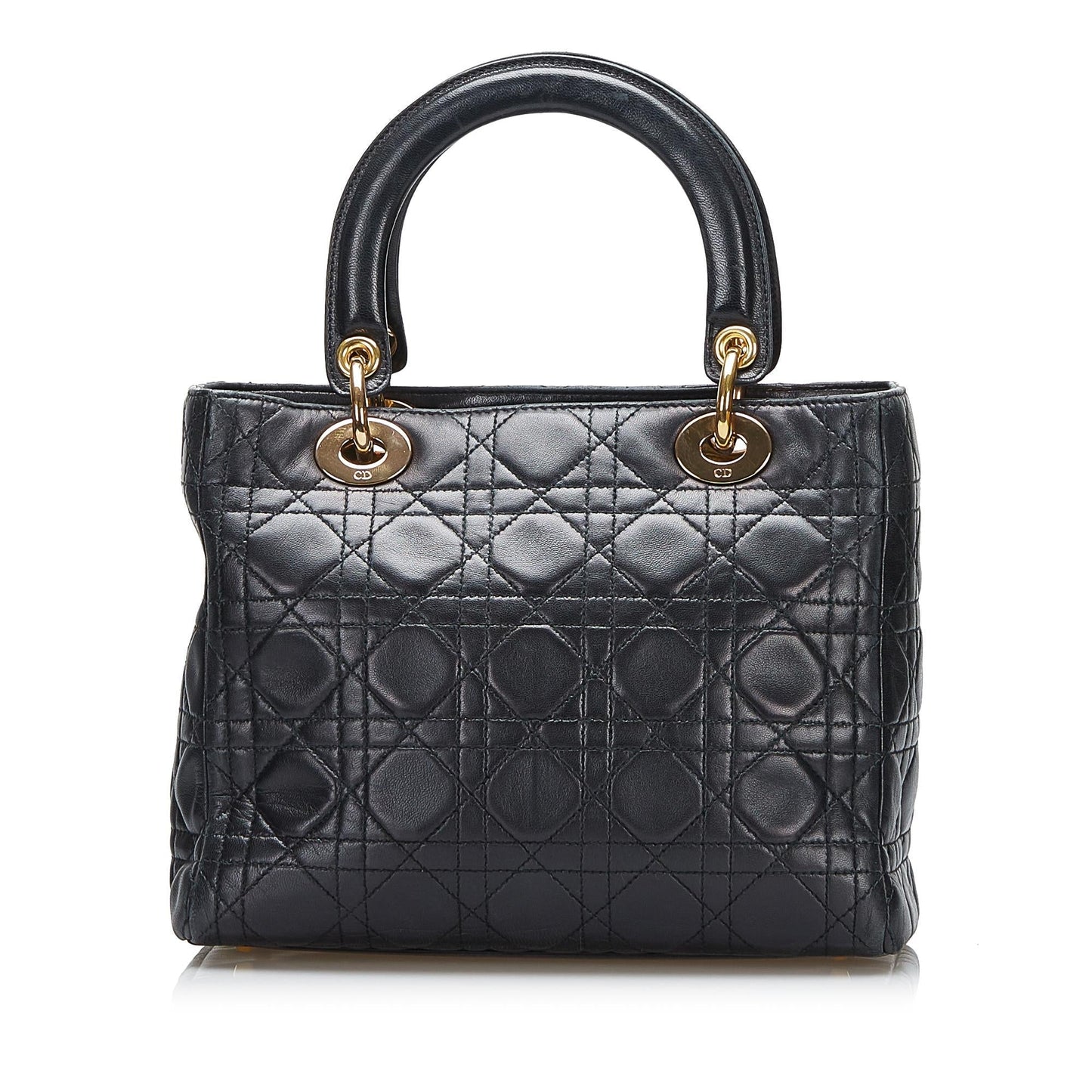 Dior Cannage Lady Shg Llvfrf Satchel Bag Medium