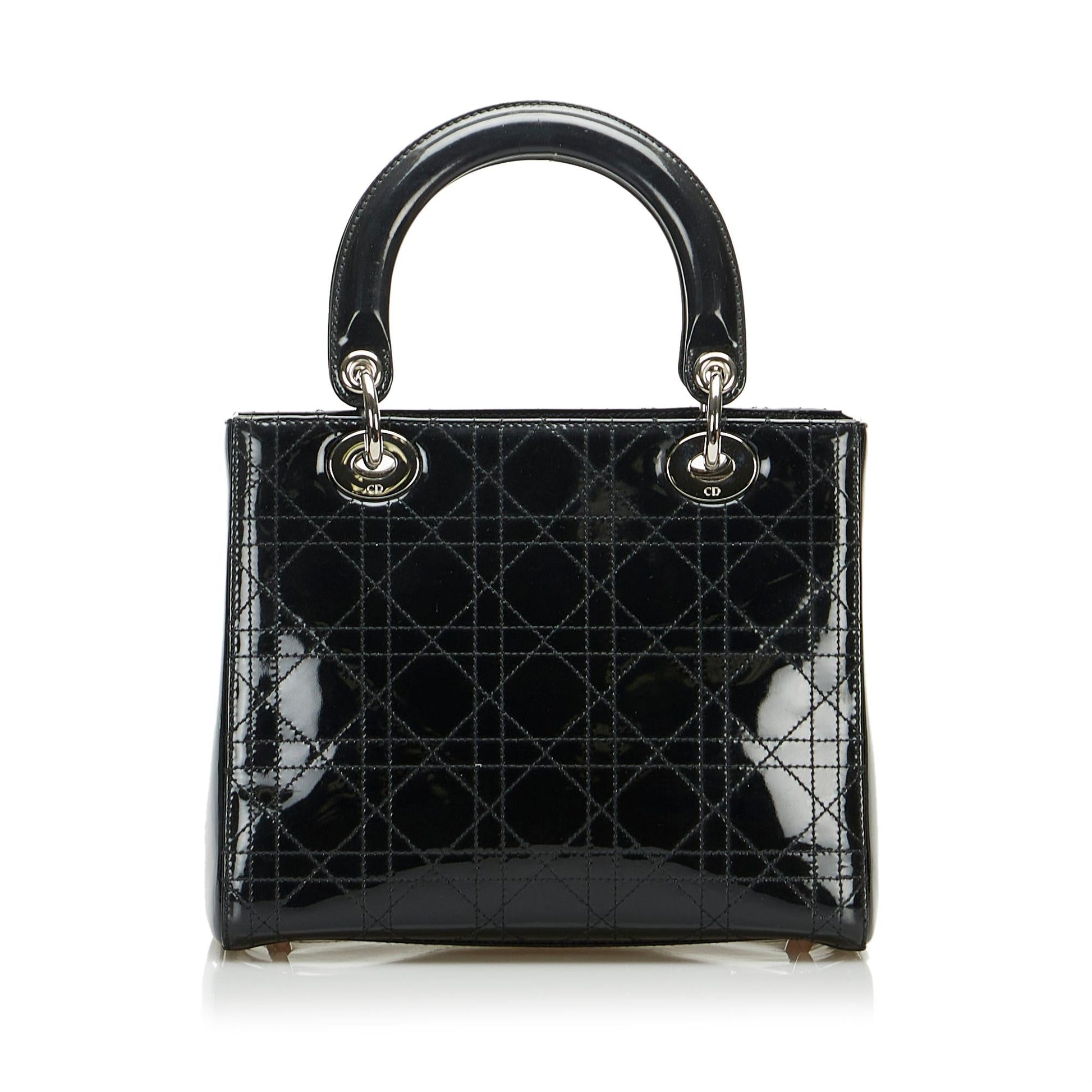 Dior Cannage Lady Shg Kvwaps Satchel Bag Medium