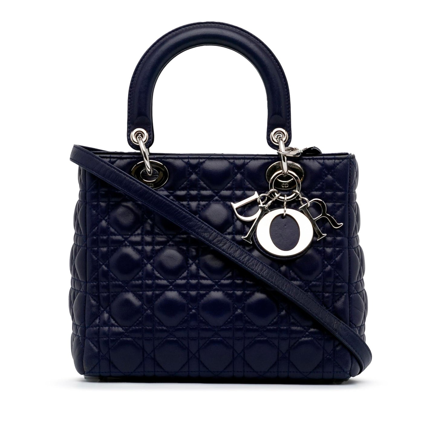 Dior Cannage Lady Shg Di83Ib Satchel Bag Medium