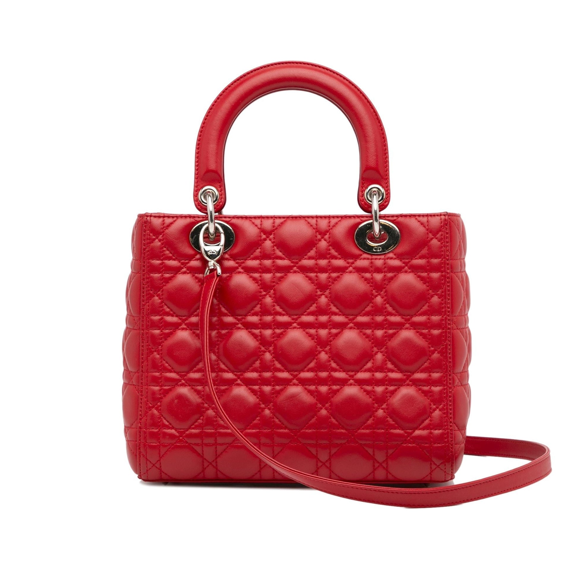 Dior Cannage Lady Shg Bzo1Hj Satchel Bag Medium
