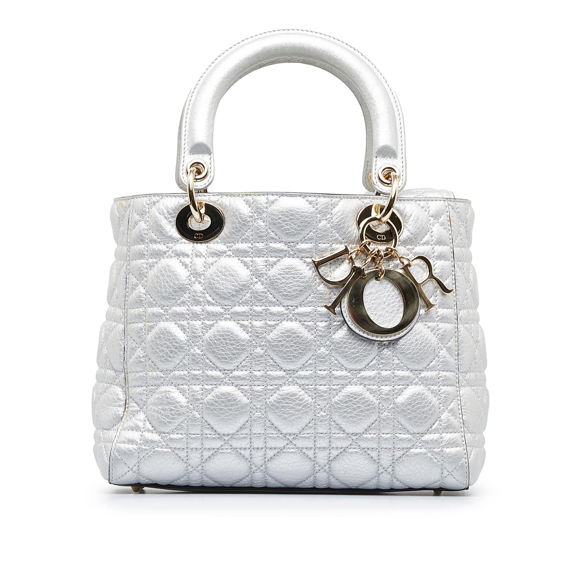 Dior Cannage Lady Shg Uhpytf Satchel Bag Medium