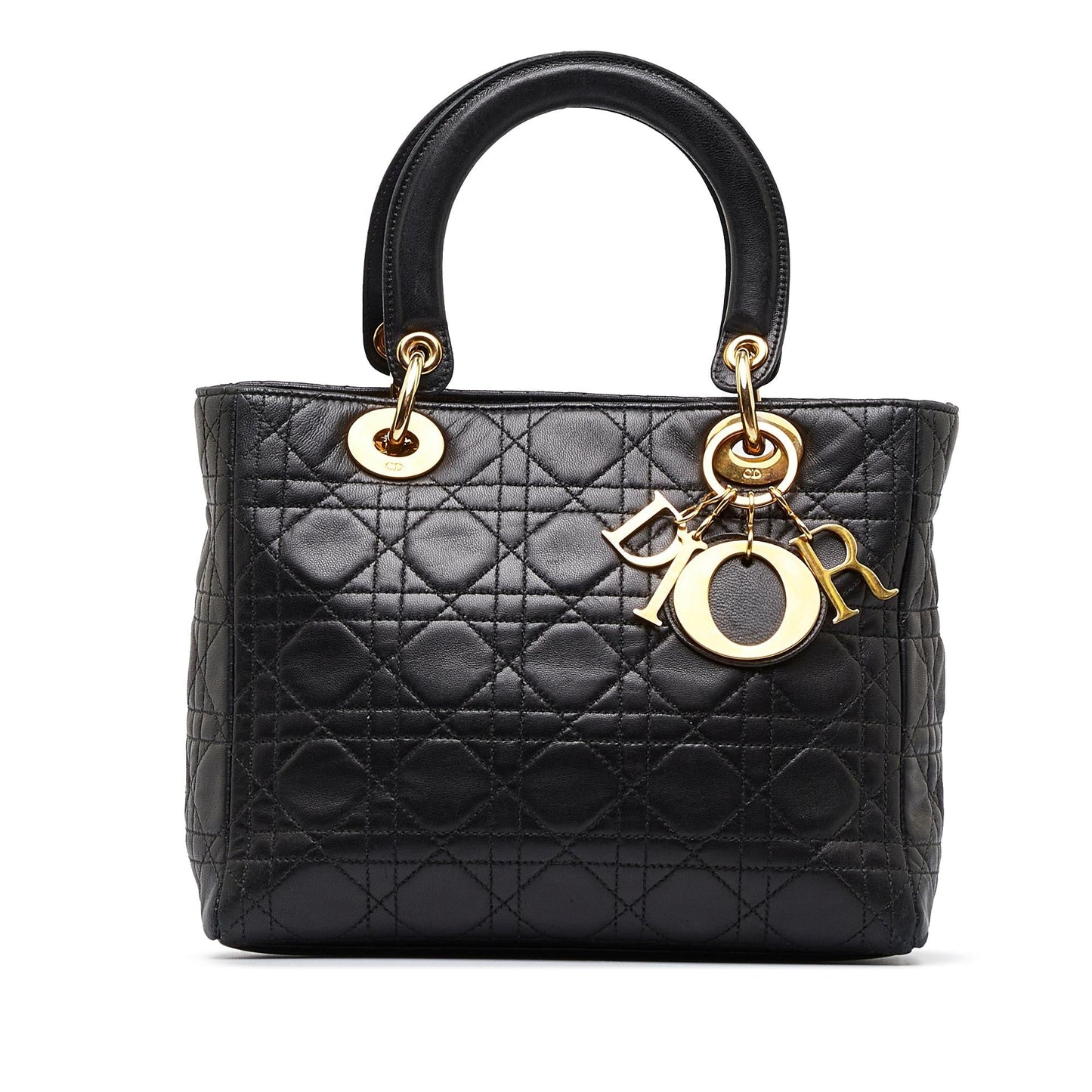 Dior Cannage Lady Shg Vvodsk Satchel Bag Medium