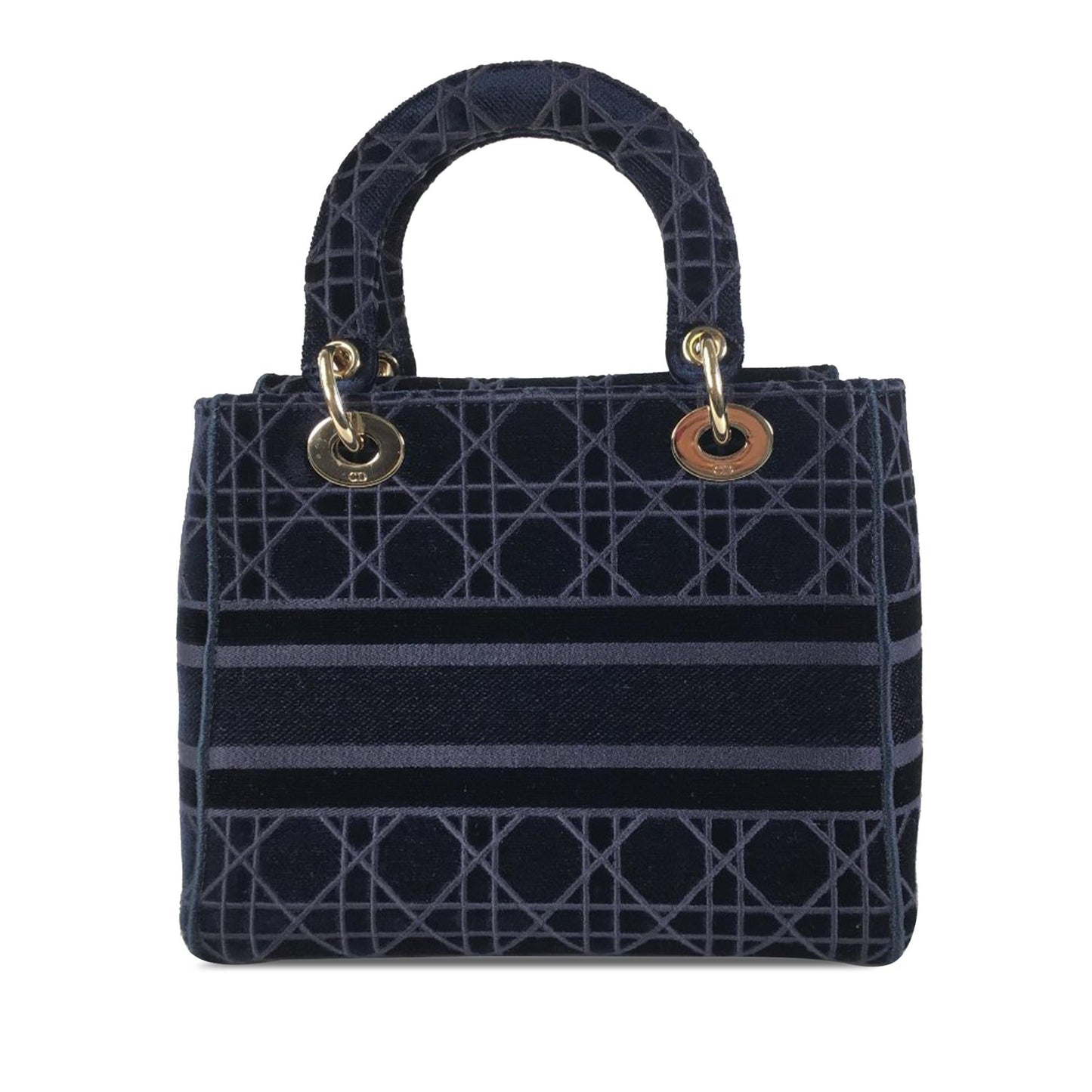 Dior Cannage Velvet Lady Lite Shg 2Wugyr Satchel Bag Medium
