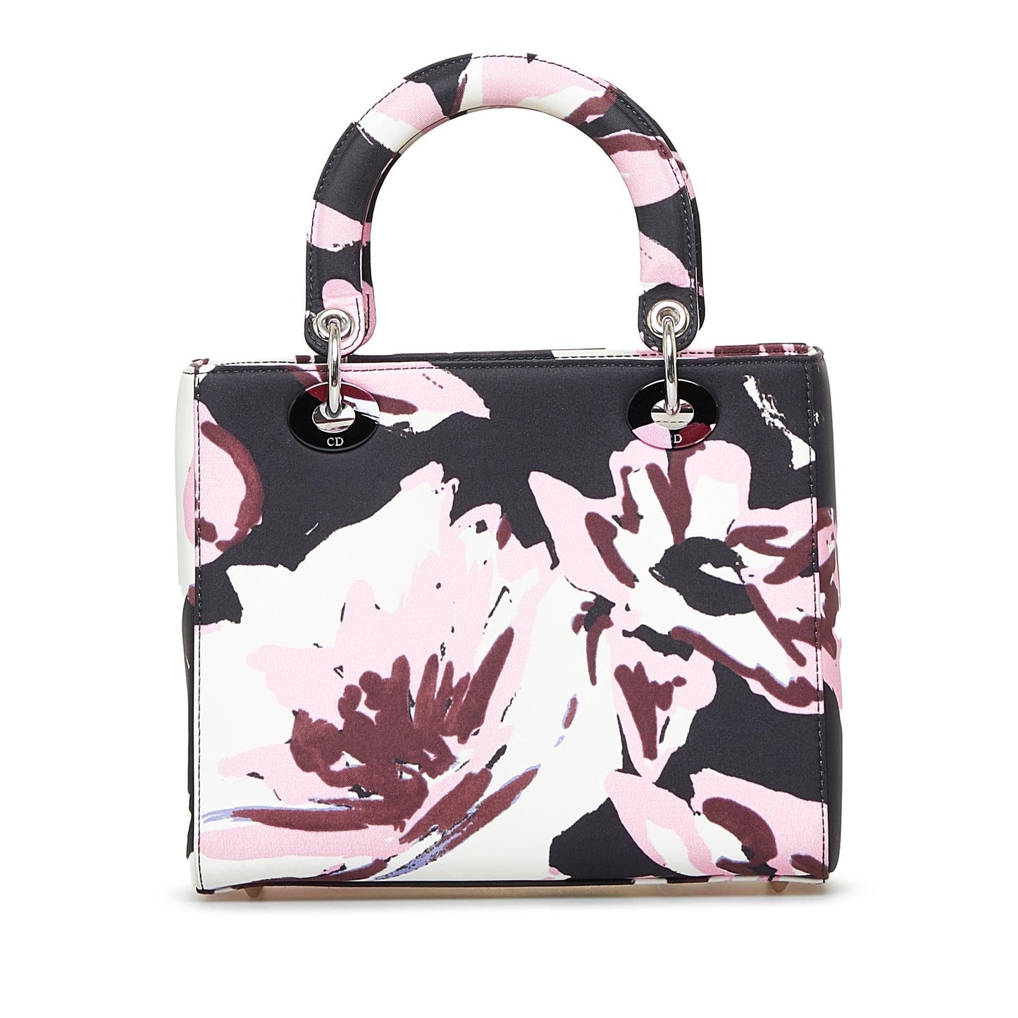 Dior Floral Graffiti Lady Satchel Bag Canvas Medium Graffiti Lady Dior