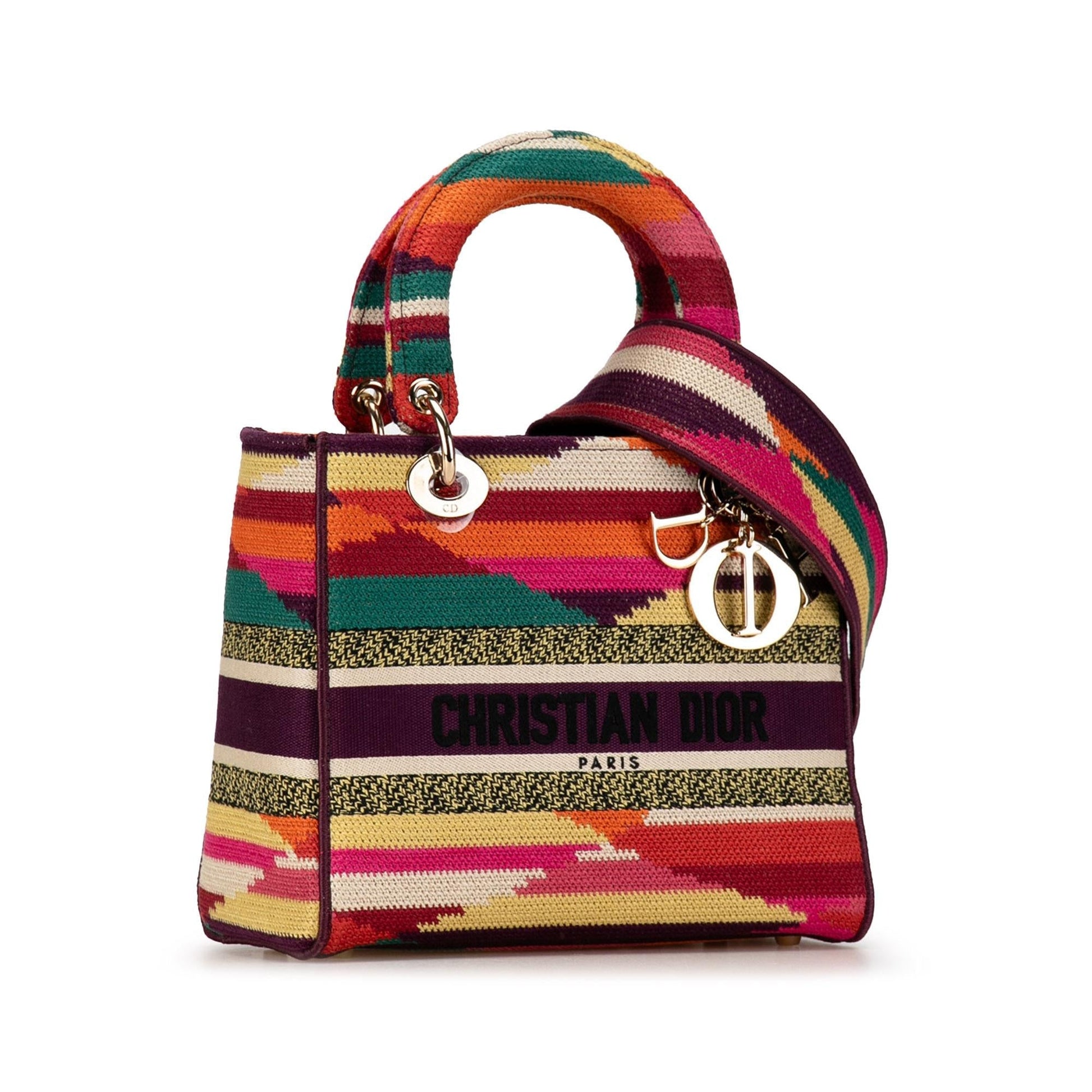 Dior Lady Lite Shg Mq2Rvy Satchel Bag Canvas Medium