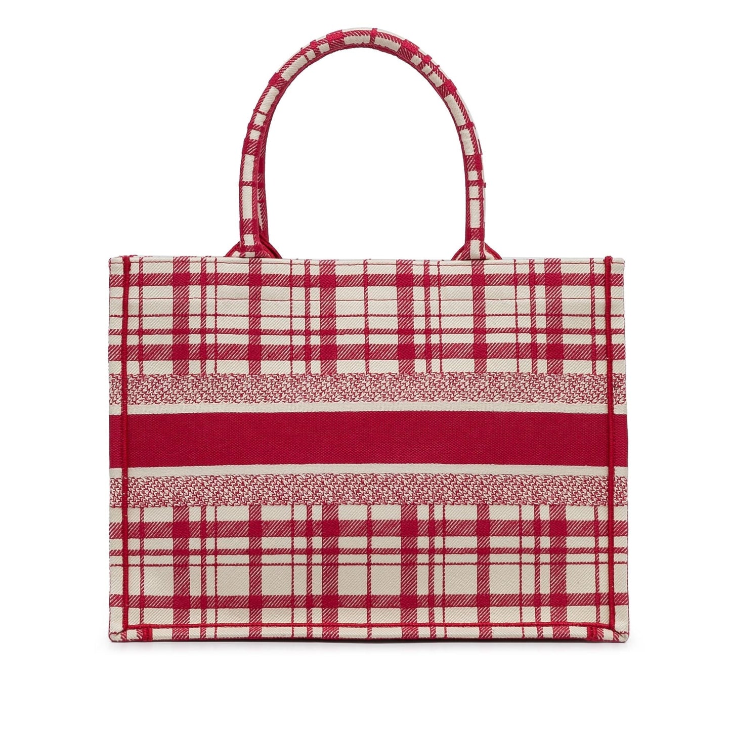 Dior Check Book Tote Shg Ppwjwl Medium Tote Bag