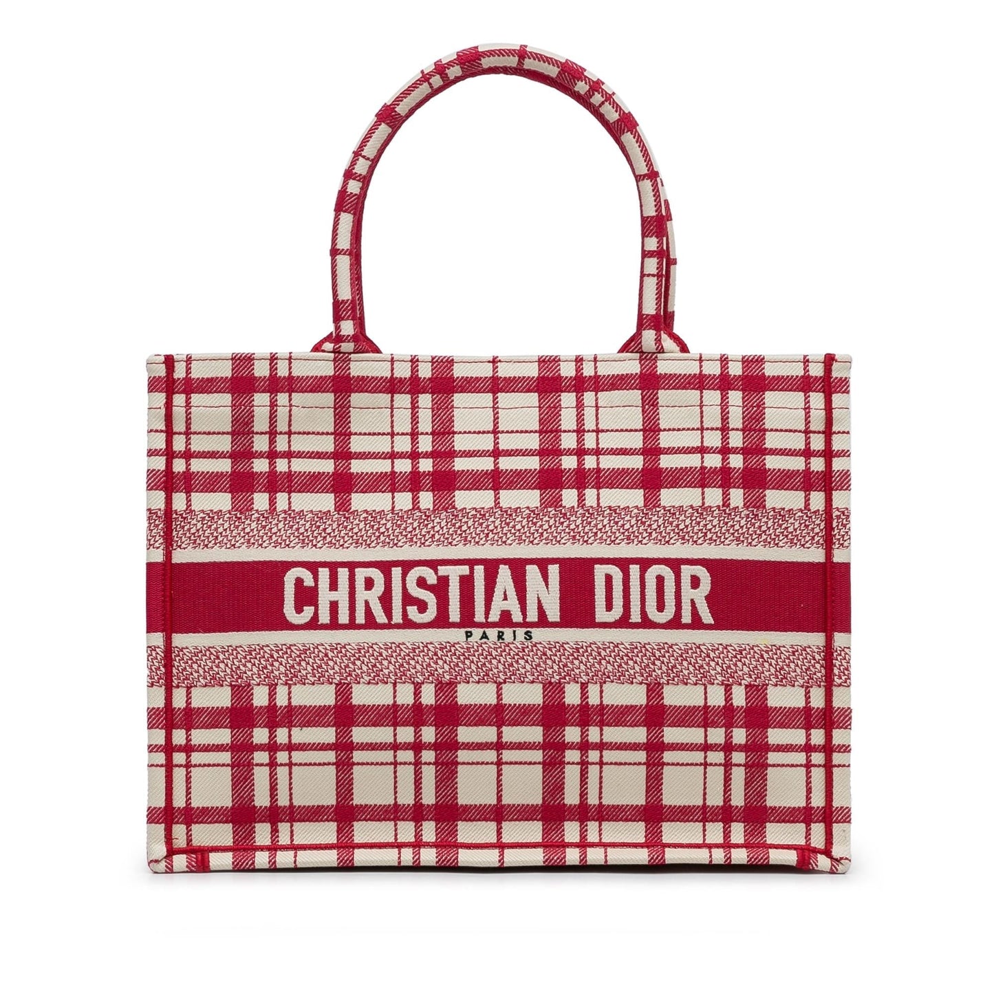 Dior Check Book Tote Shg Ppwjwl Medium Tote Bag