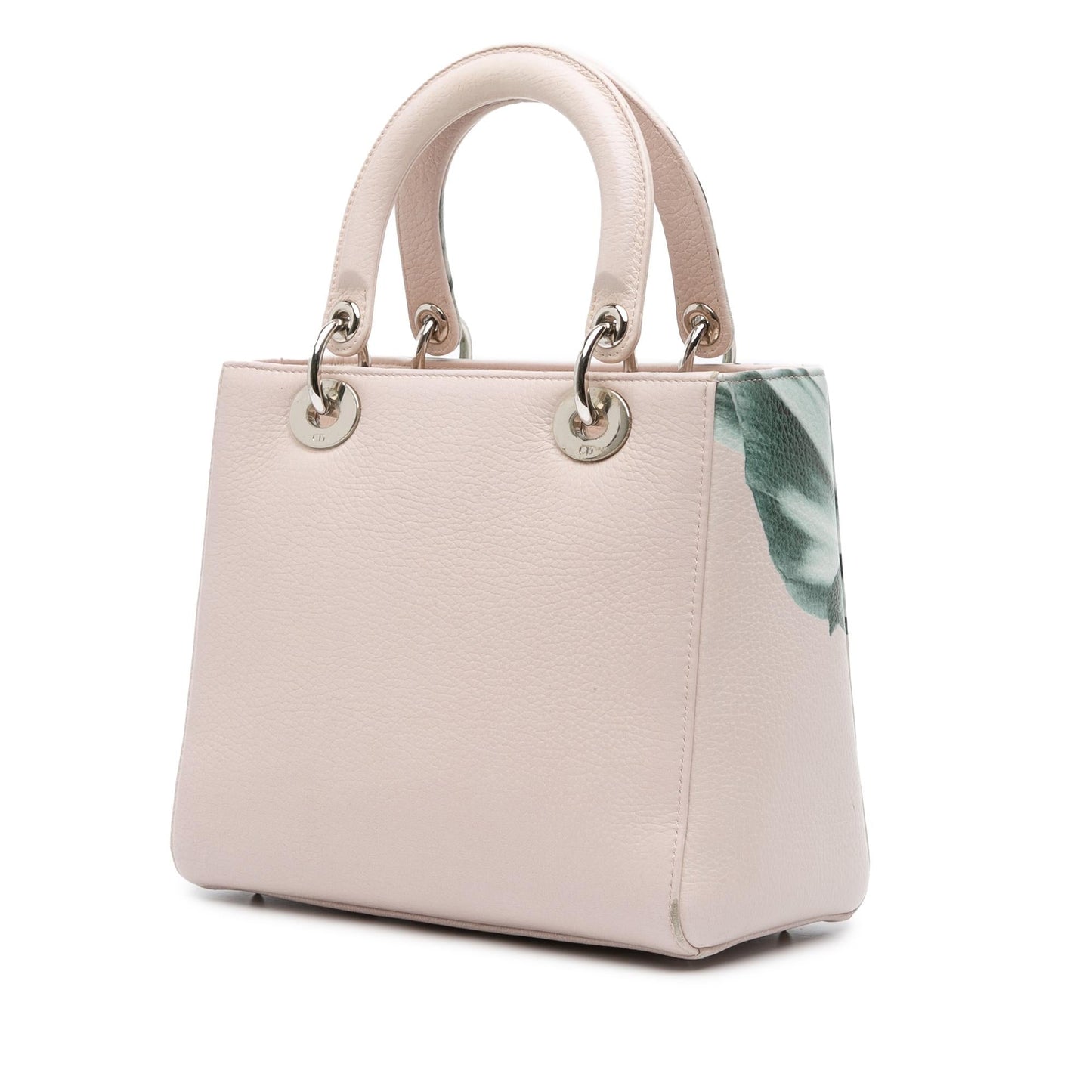 Dior Deerskin Floral Printed Lady Satchel Bag Medium
