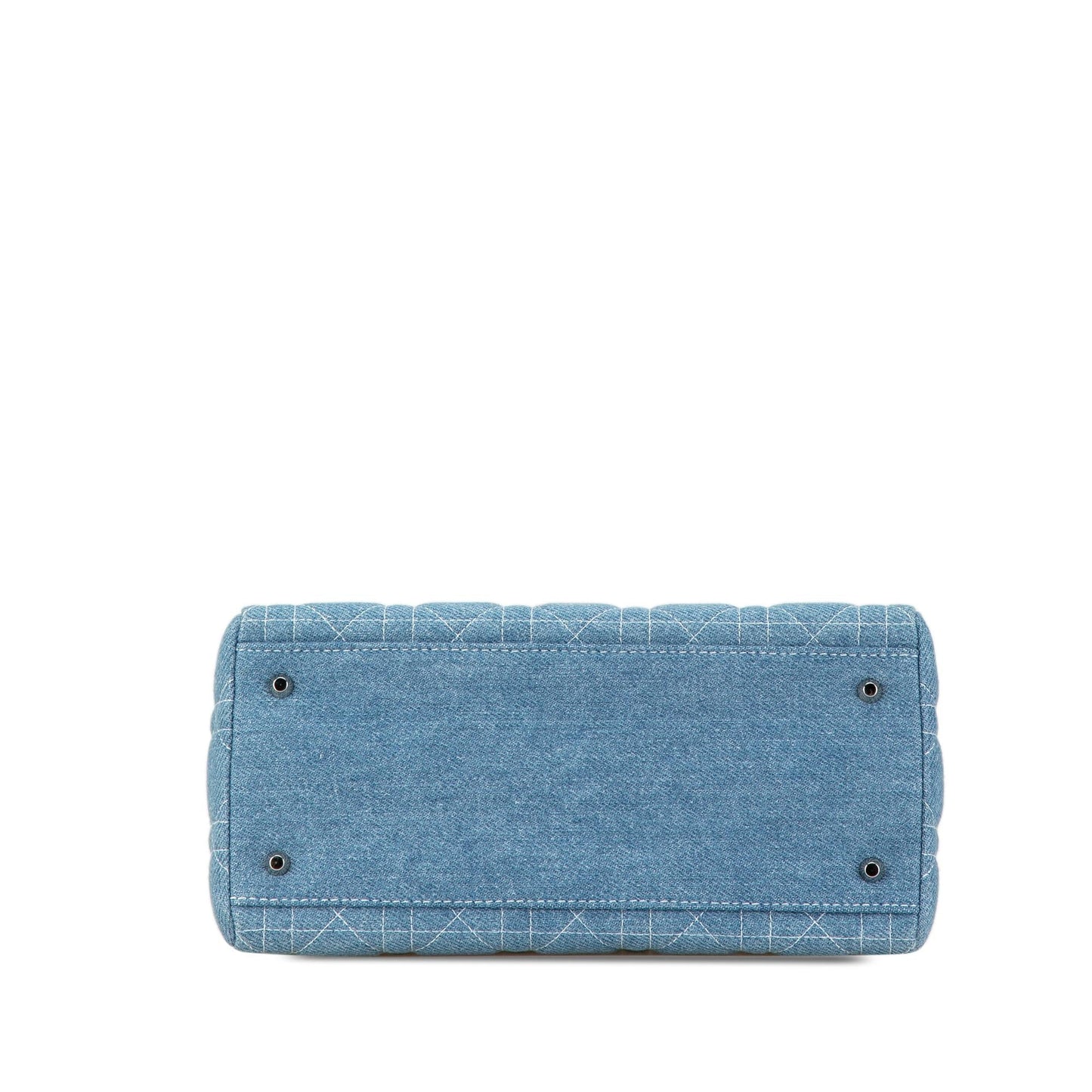 Dior Cannage Lady Shg 5Ijwo3 Satchel Bag Denim Medium