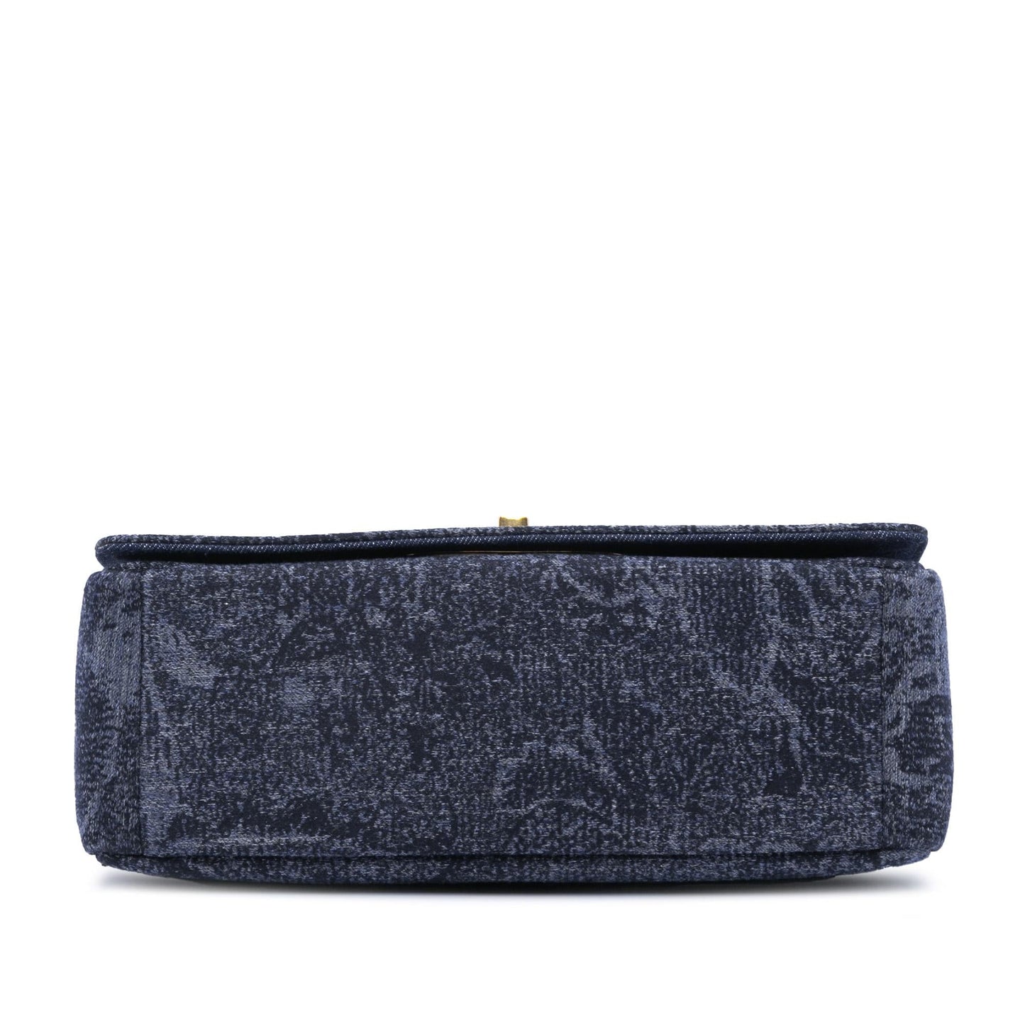 Dior Floral Caro Bag Denim Medium Crossbody Bag