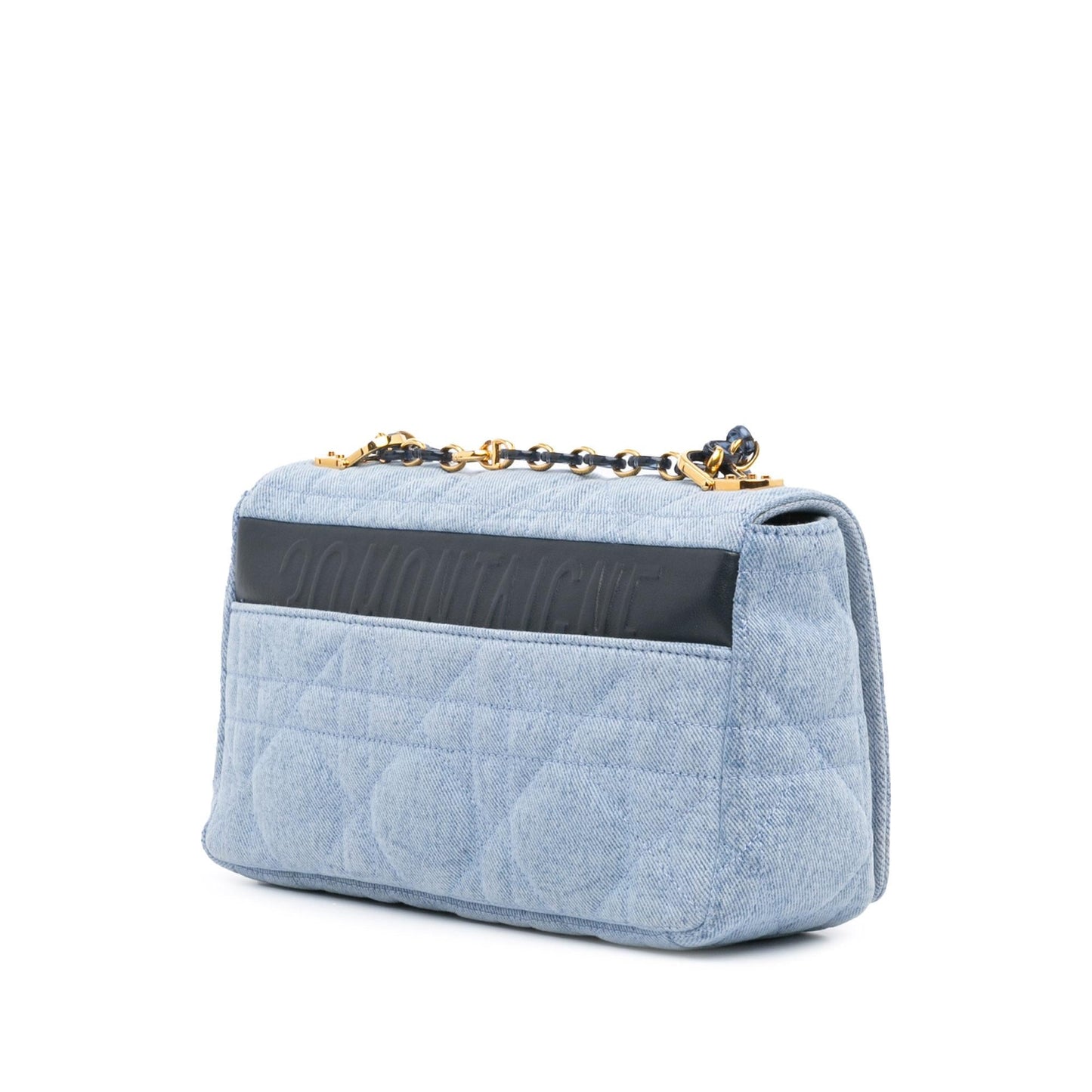 Dior Macrocannage Caro Bag Denim Medium Crossbody Bag Bag Shg Qpthlh