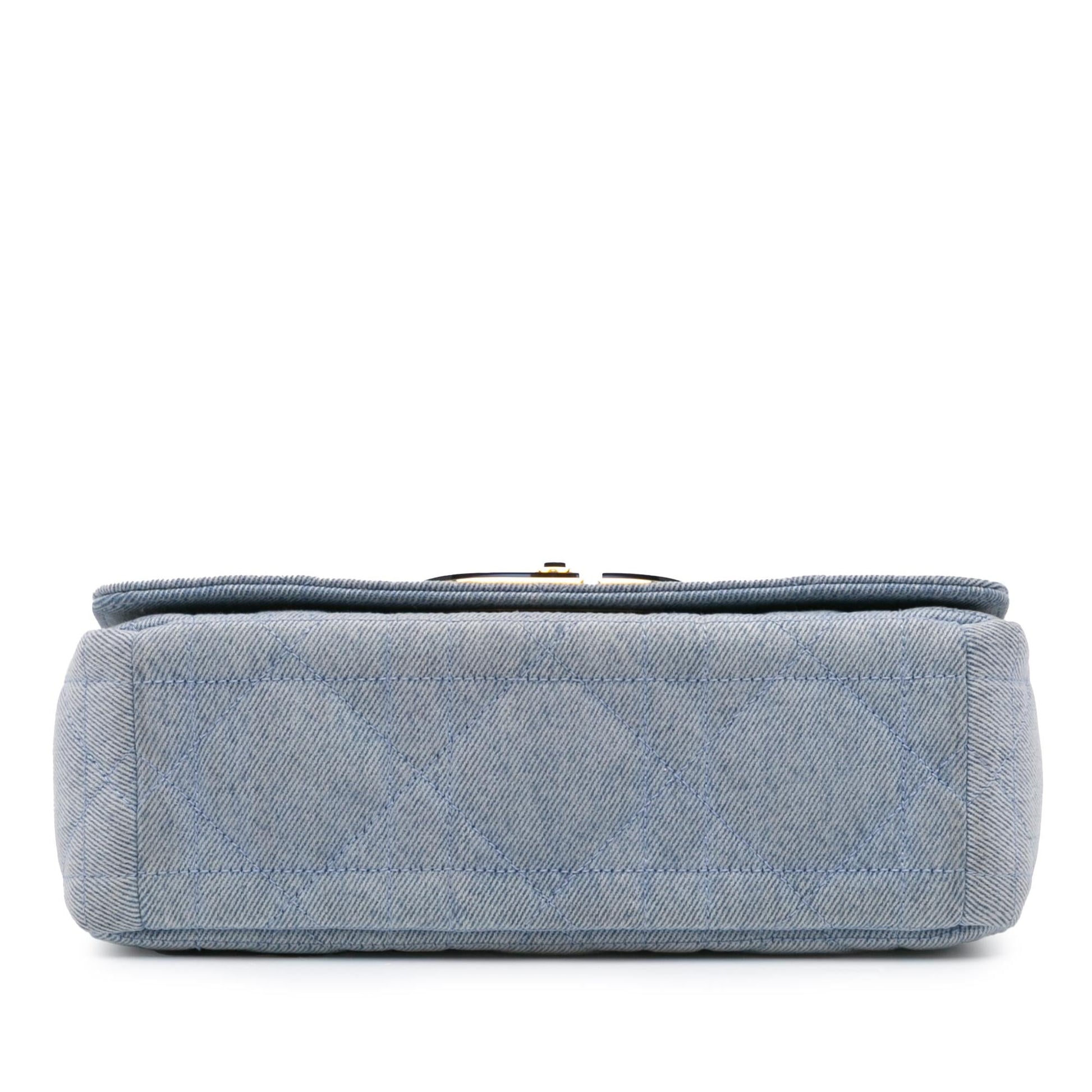 Dior Macrocannage Caro Bag Denim Medium Crossbody Bag Caro Bag 3