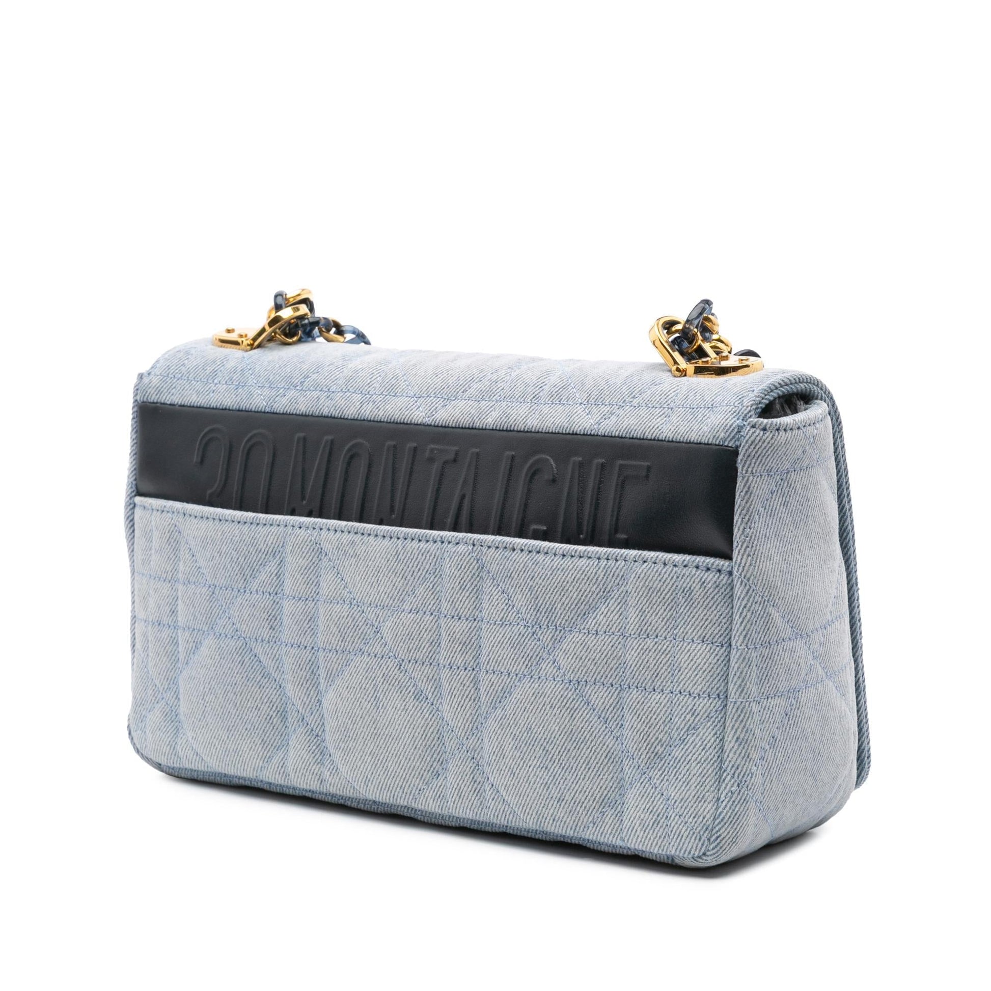 Dior Macrocannage Caro Bag Denim Medium Crossbody Bag Caro Bag 4