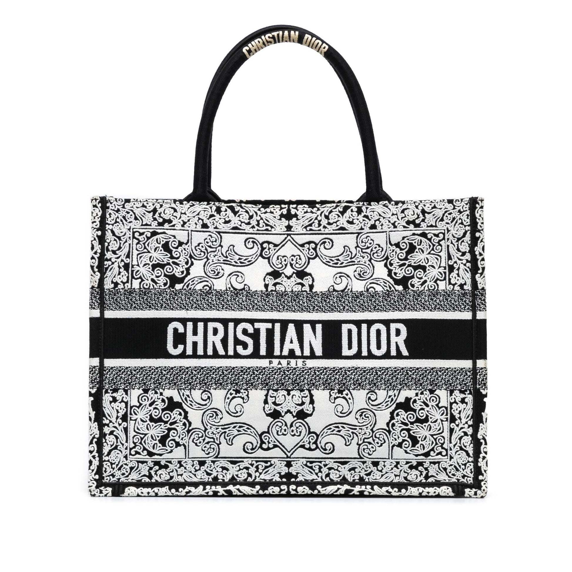 Dior Book Tote Medium Embroidered Tote Bag
