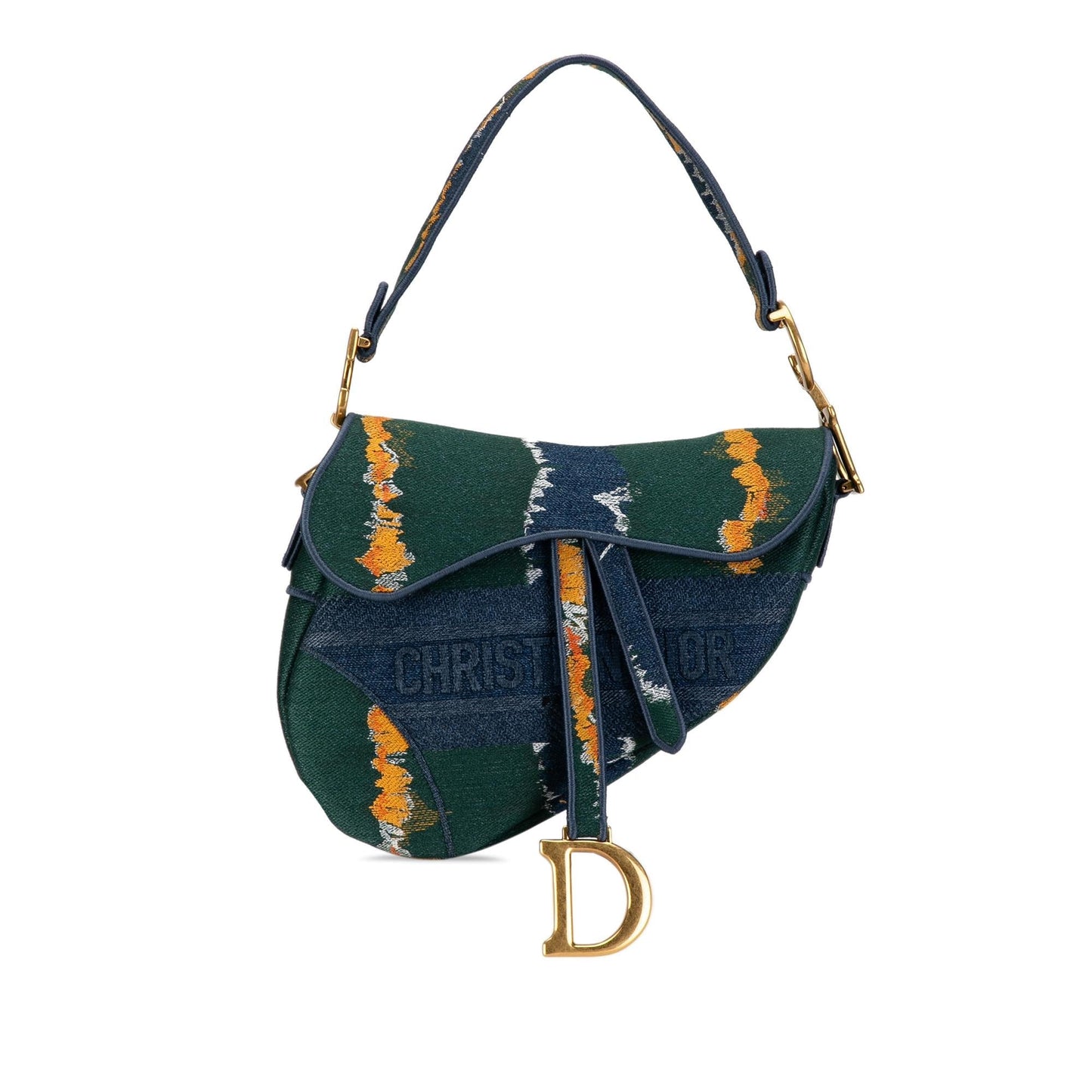 Dior Saddle Bag Shg Igov5B Canvas Medium Embroidered Shoulder Bag