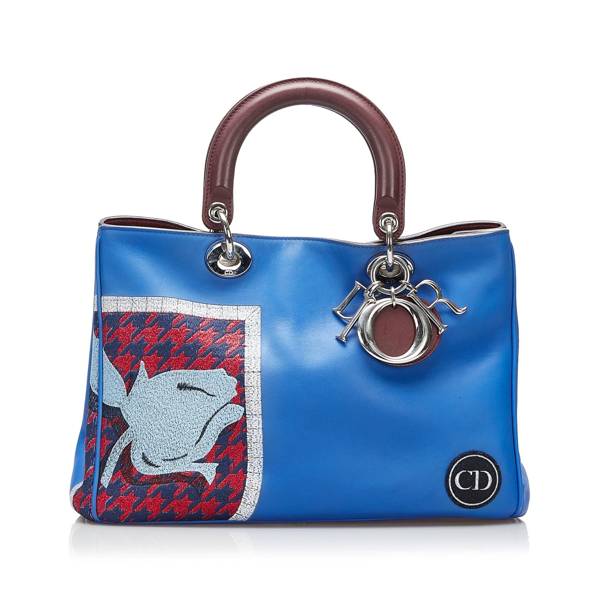 Dior issimo Satchel Shg Wjs0Go Medium Embroidered Satchel Bag