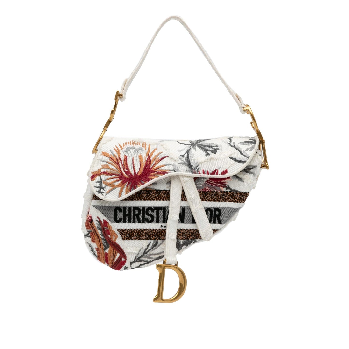 Dior Floral Saddle Shg E6Zsdh Shoulder Bag Medium Embroidered