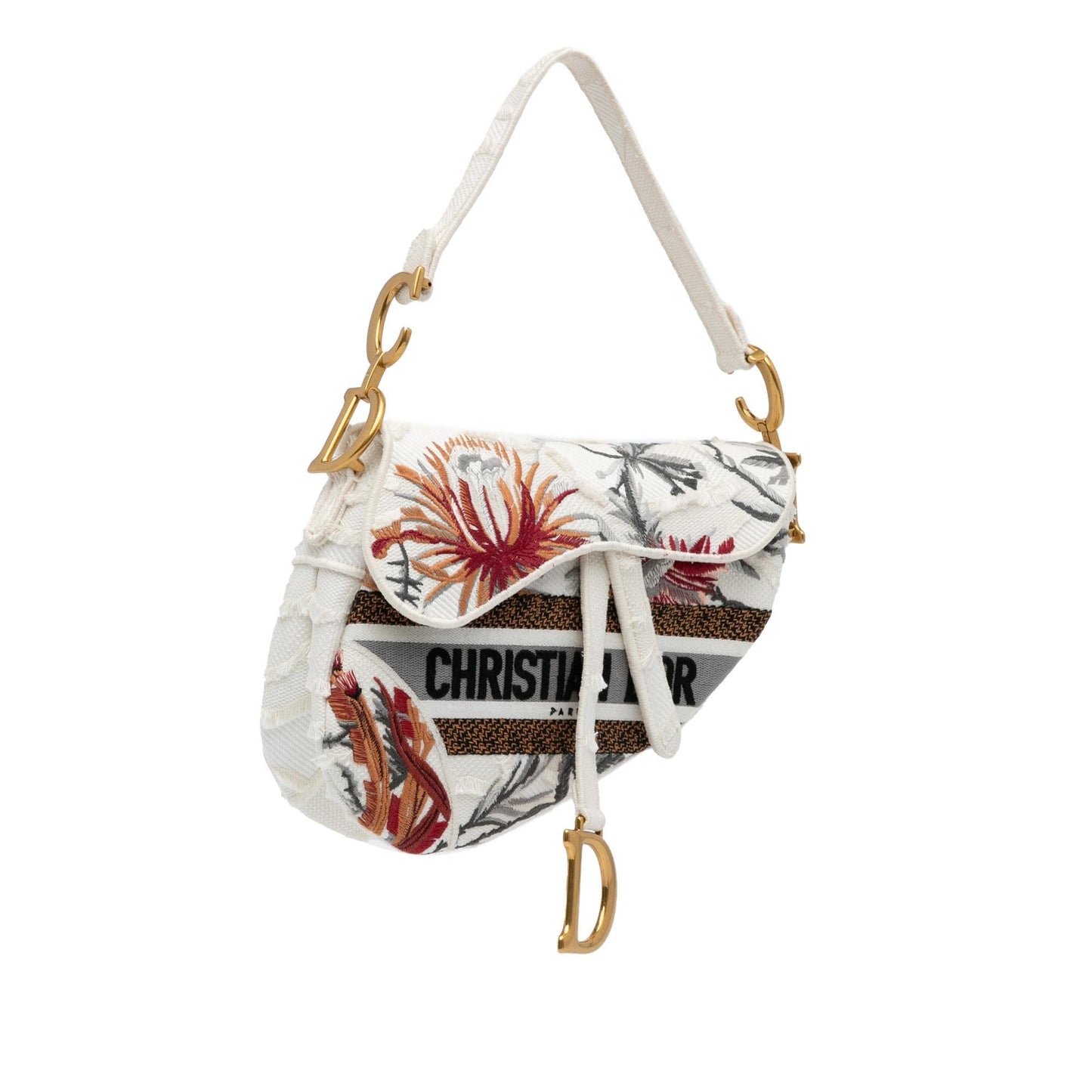 Dior Floral Saddle Shg E6Zsdh Shoulder Bag Medium Embroidered