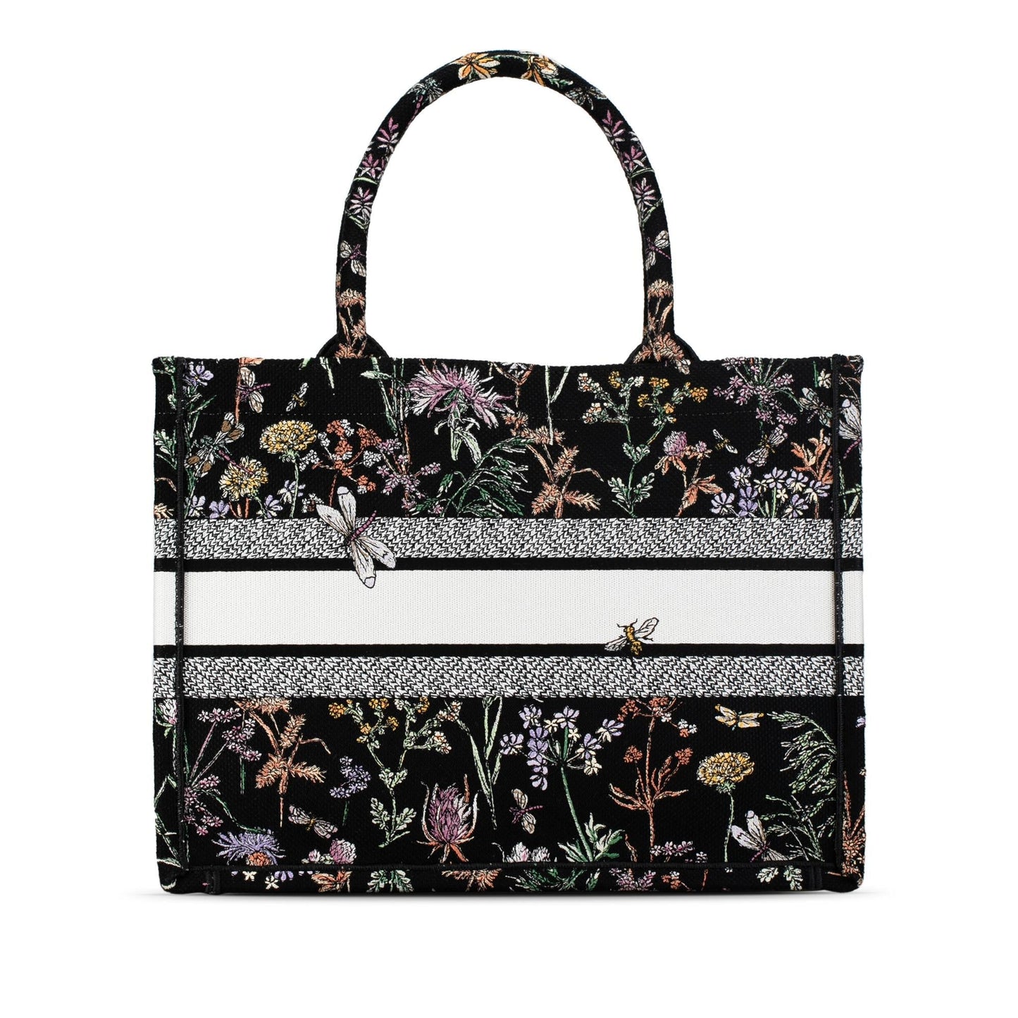 Dior Herbarium Book Tote Shg Kasyjl Medium Embroidered Tote Bag