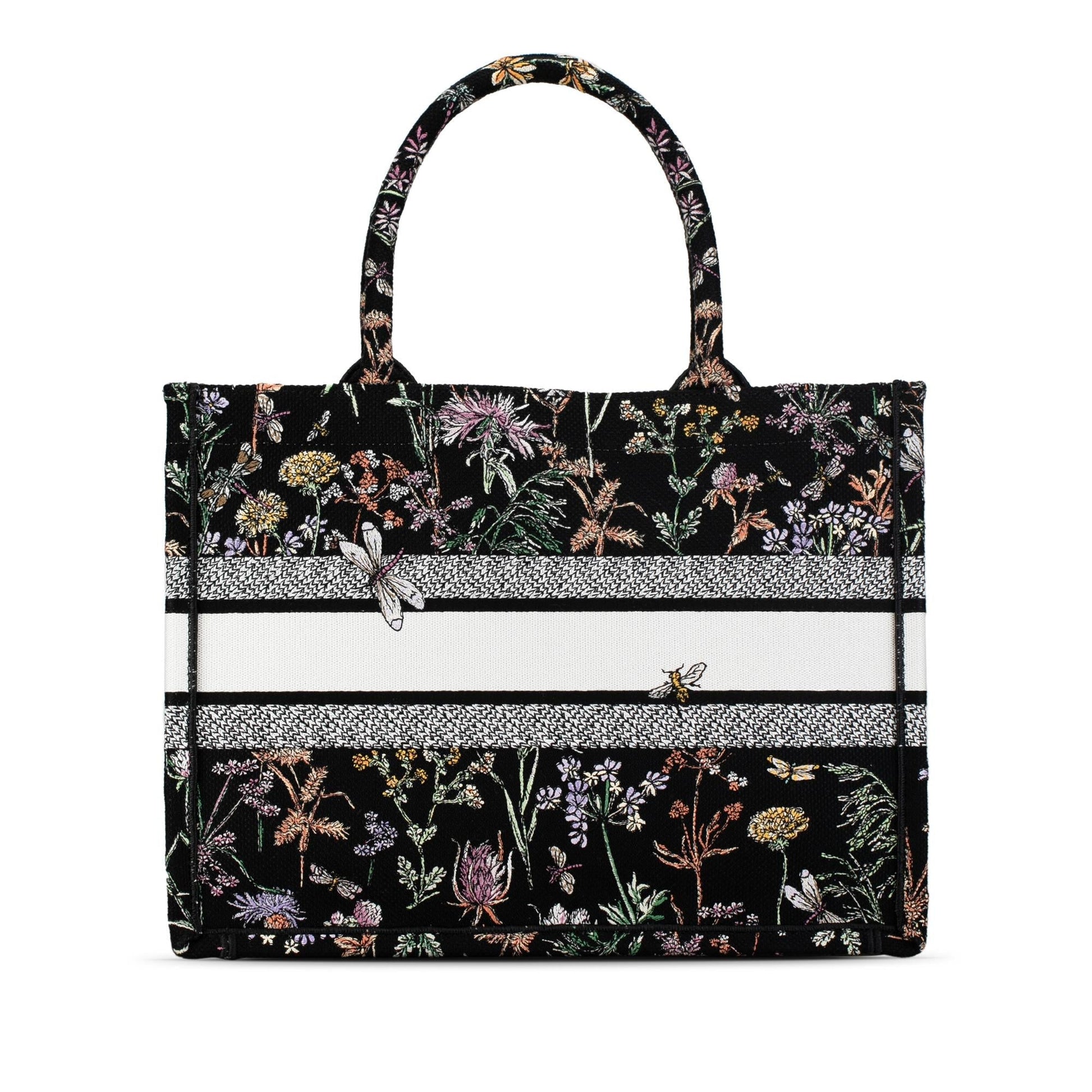 Dior Herbarium Book Tote Shg Kasyjl Medium Embroidered Tote Bag