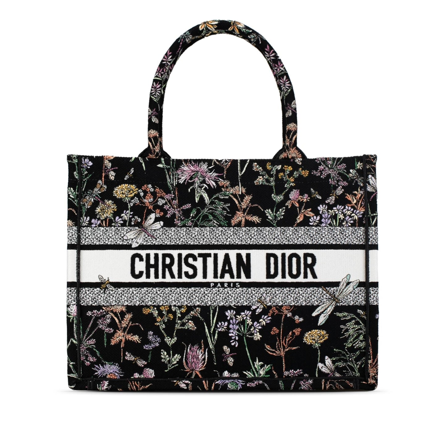 Dior Herbarium Book Tote Shg Kasyjl Medium Embroidered Tote Bag