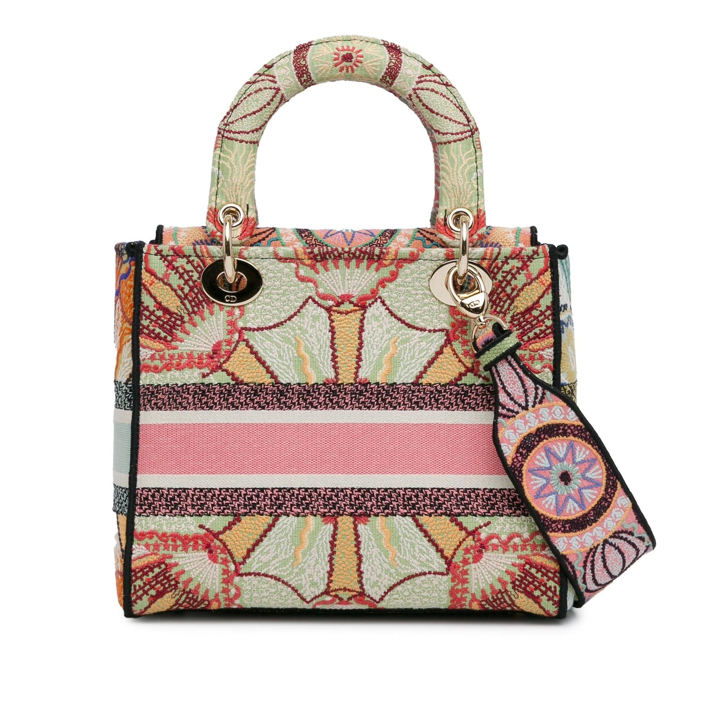 Dior In Lights Lady Lite Shg Sq6Wef Satchel Bag Medium Embroidered